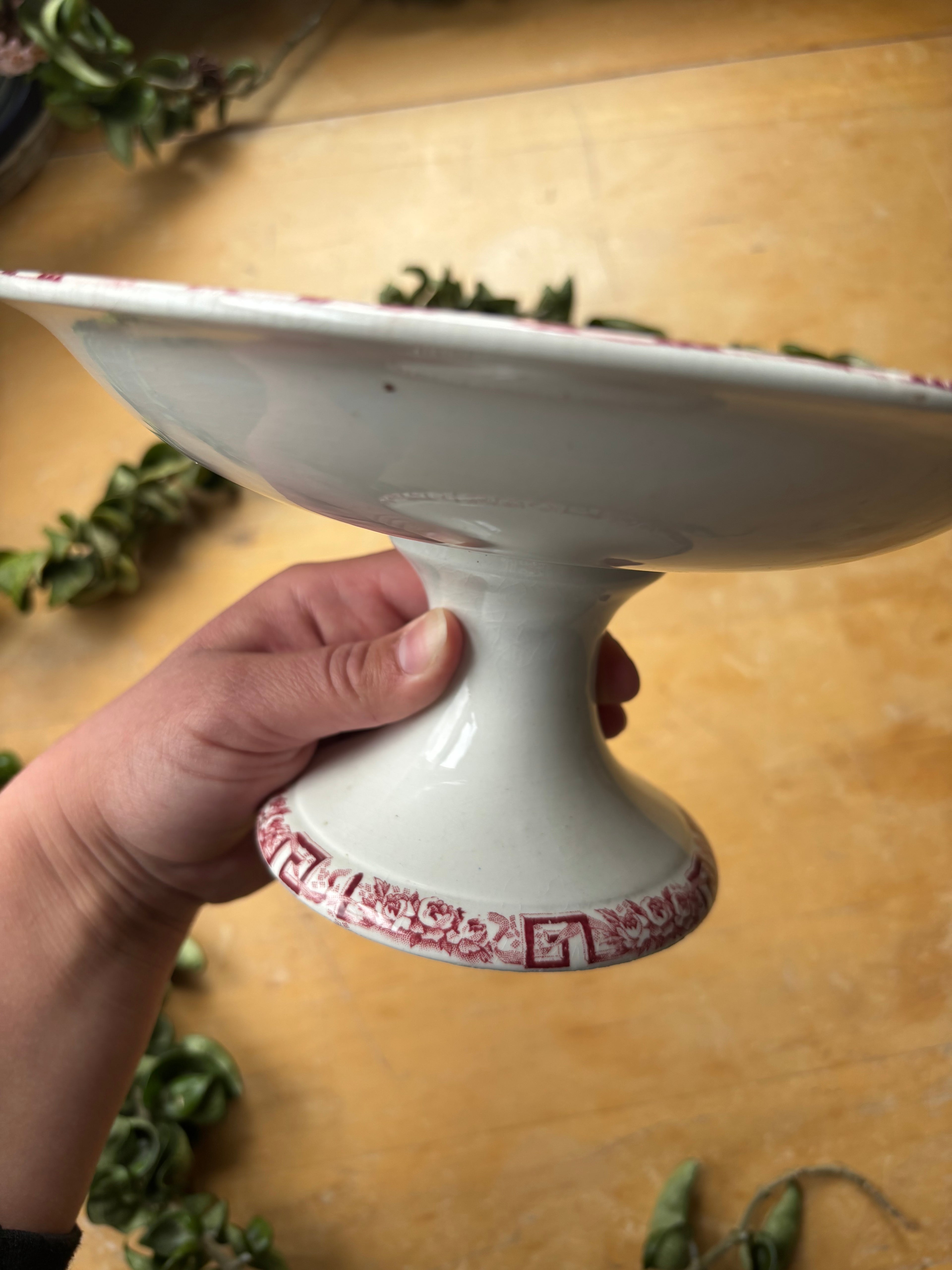 Athenes by Moulin de Loups Transferware Compotier