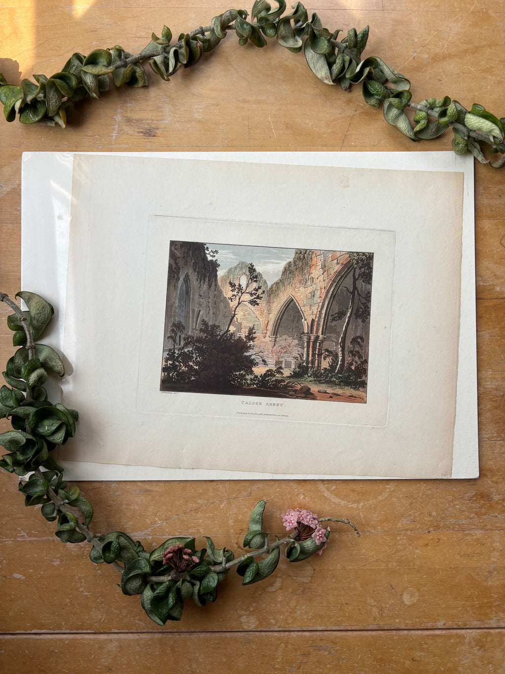 Calder Abbey Etching, 1820