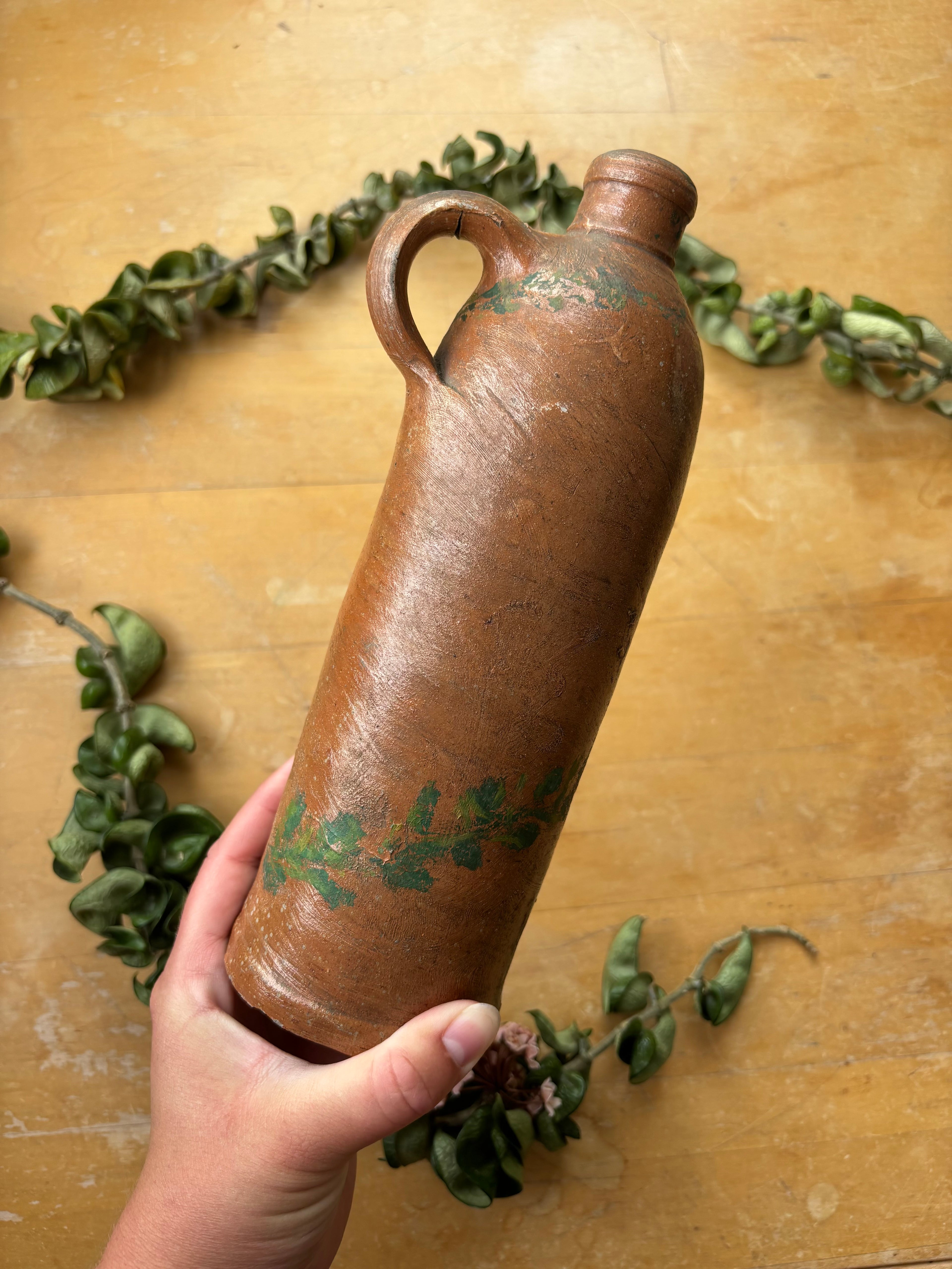 Hand Painted Antique Seltzer Bottle