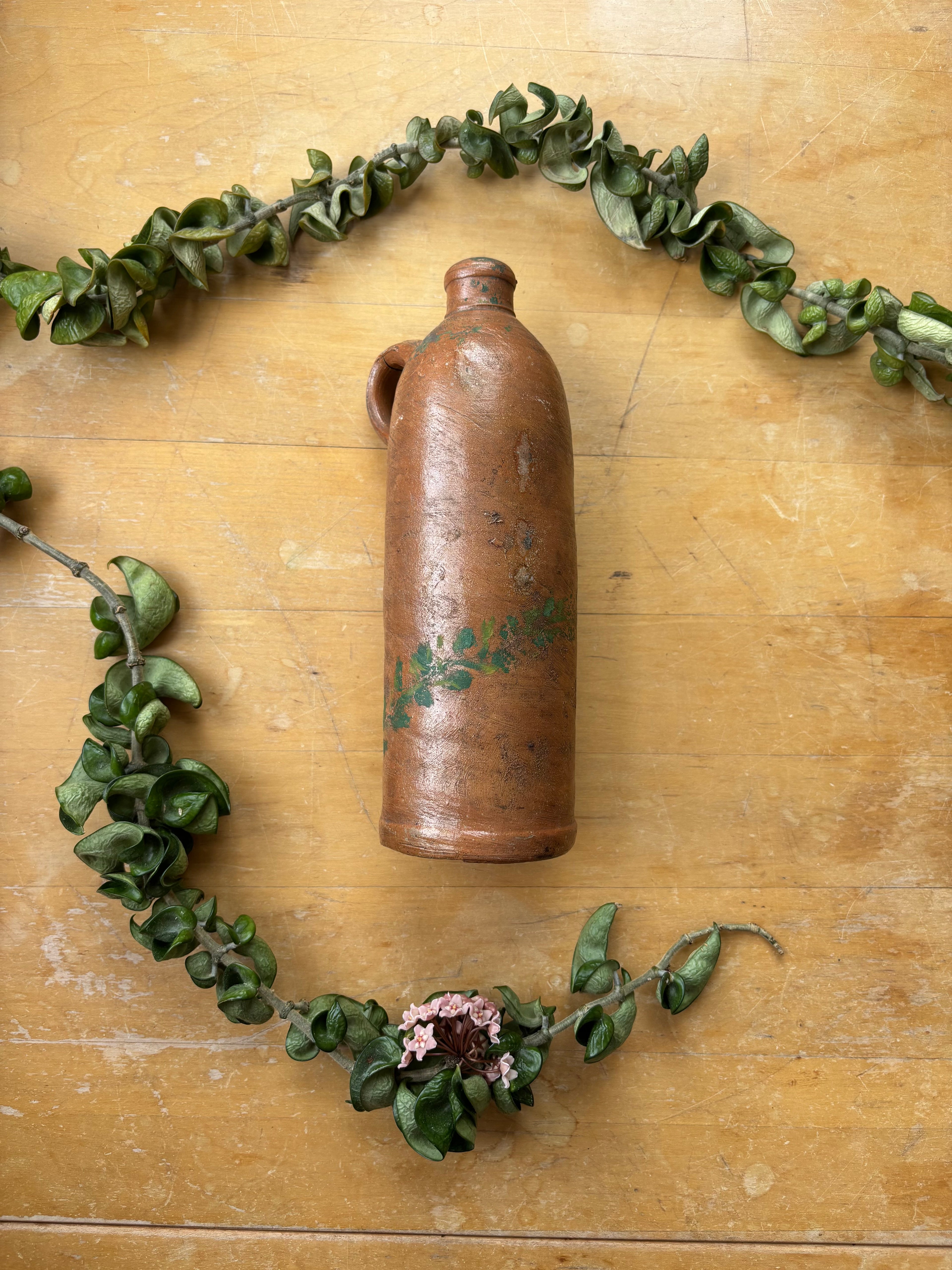 Hand Painted Antique Seltzer Bottle