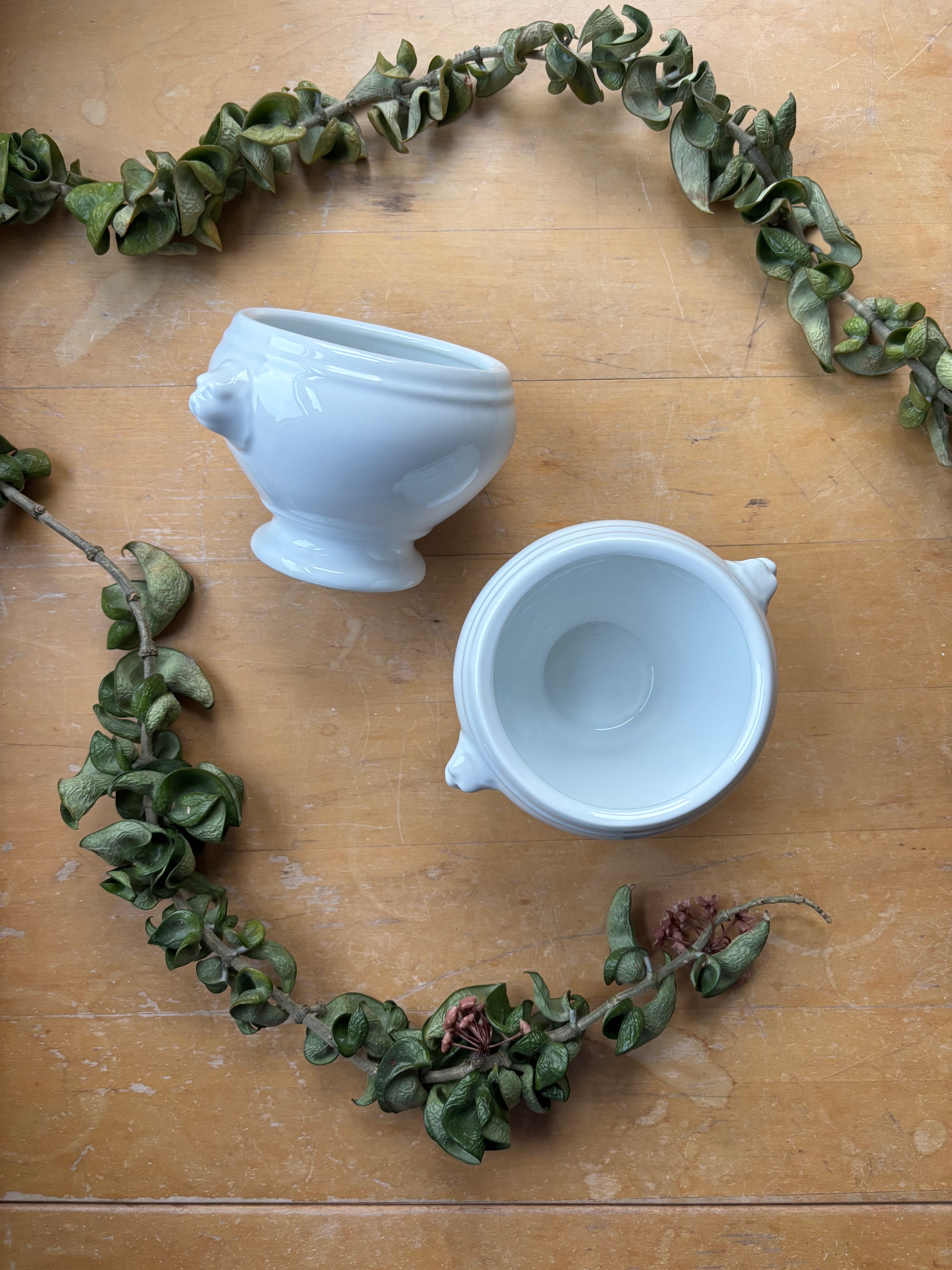 Pair of Lionhead Bowls, Medium