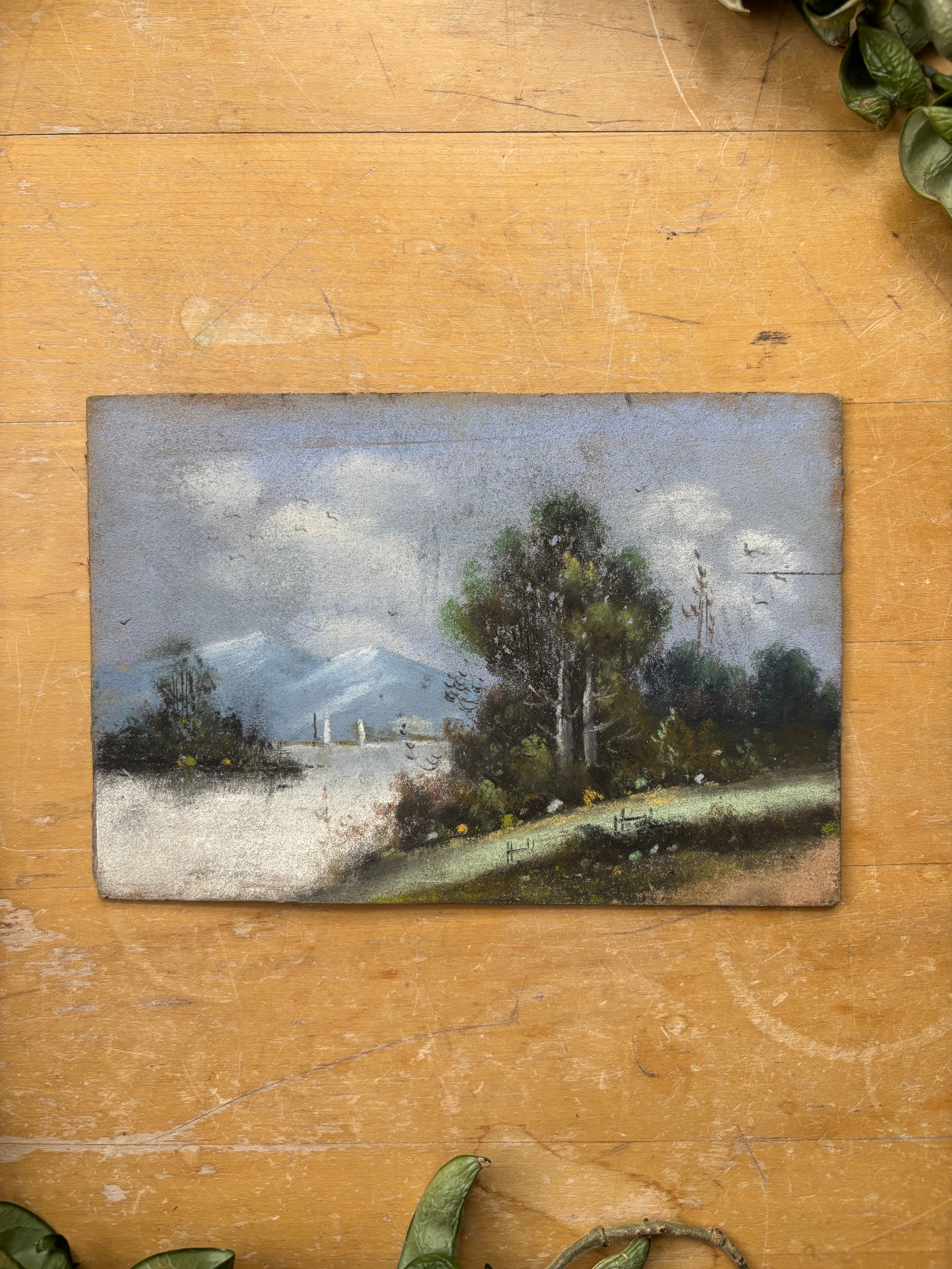 Pastel No. 9 - A Mountain View