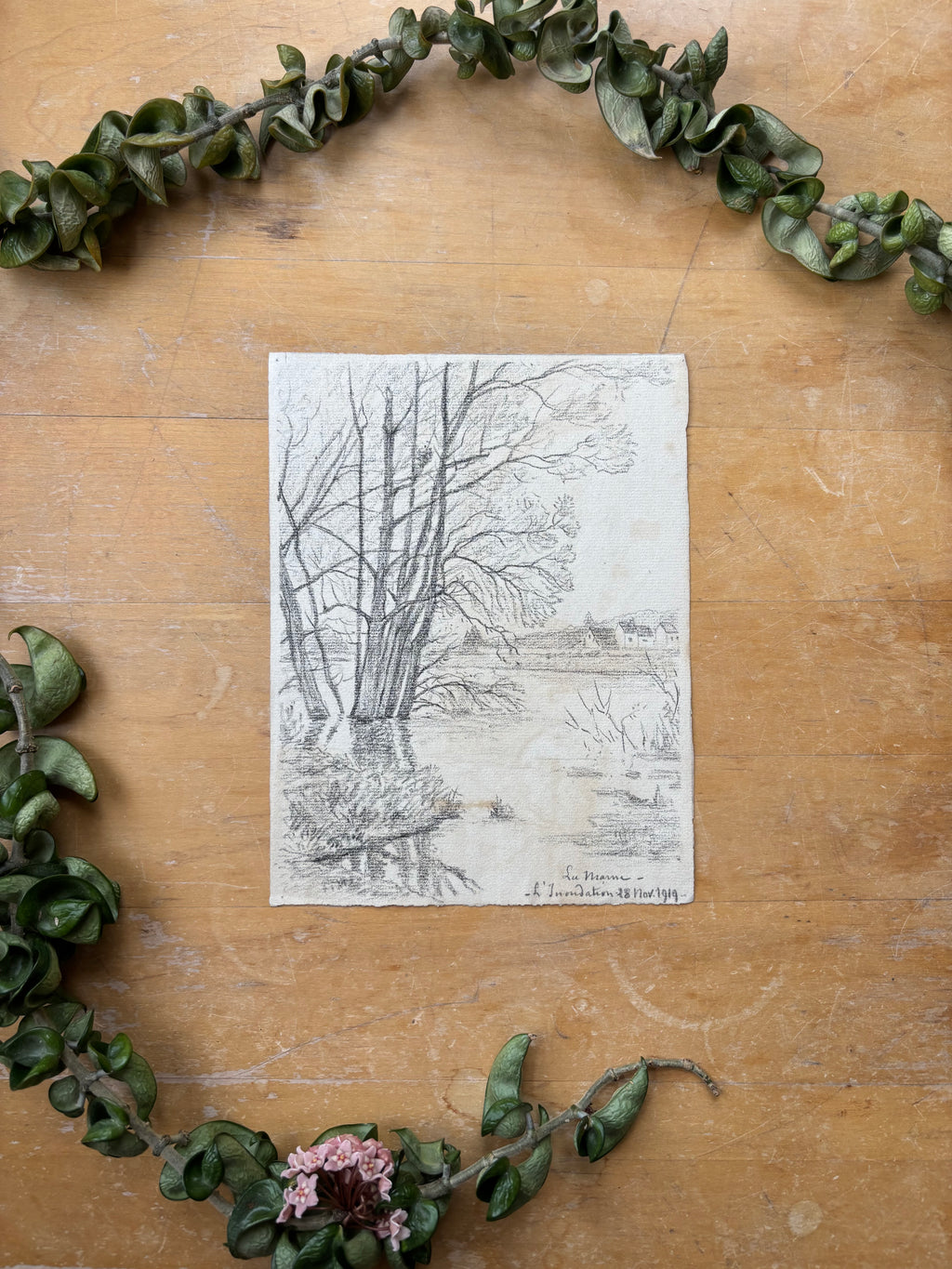 "La Marne" drawing by Paul Louchet