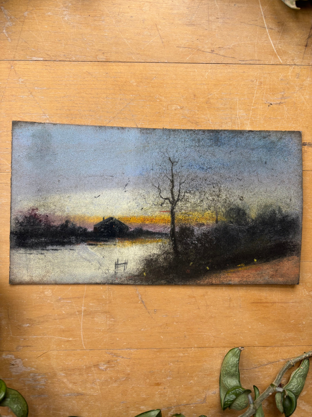 Pastel No. 3 - Home at Sunset