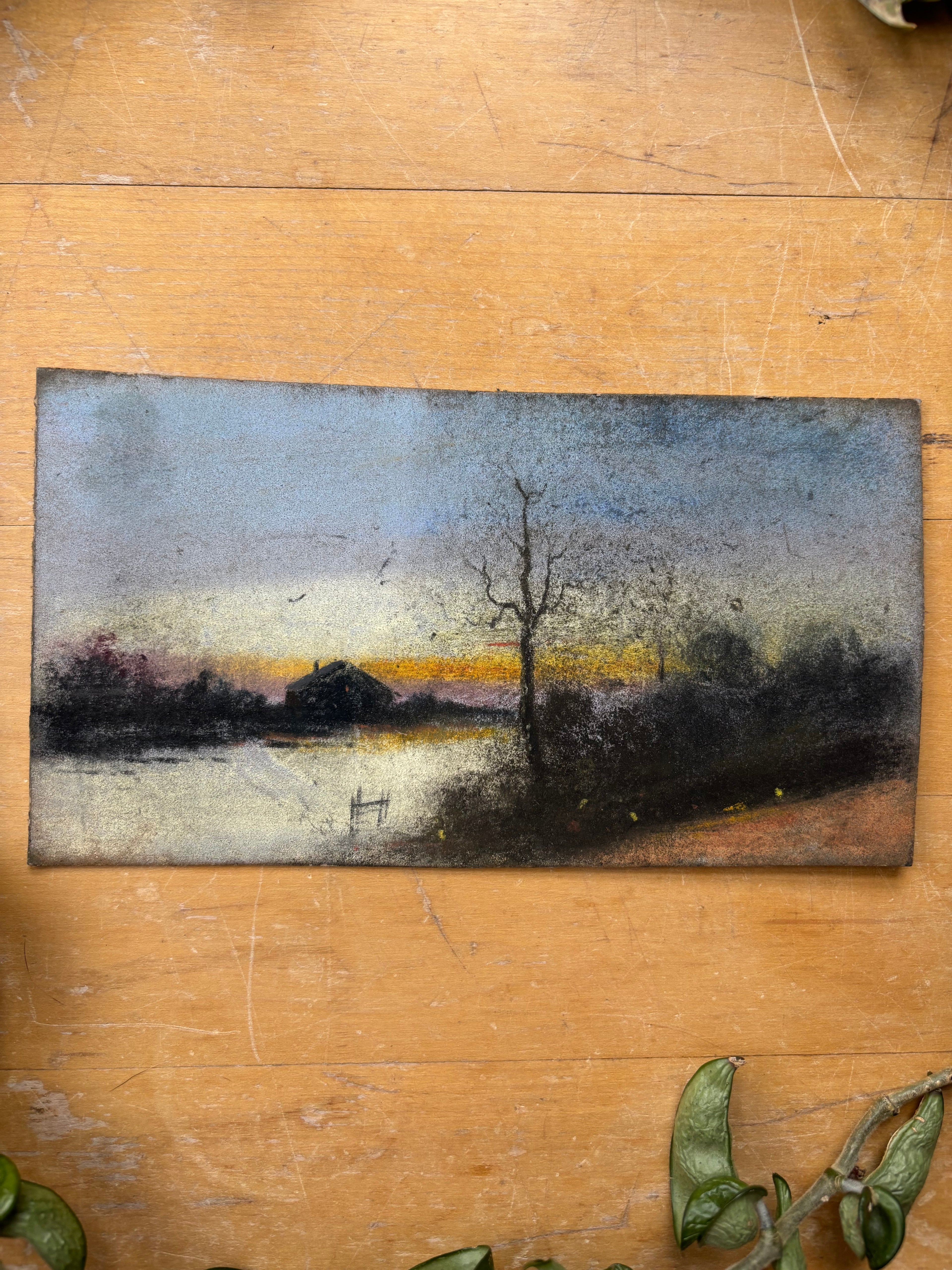 Pastel No. 3 - Home at Sunset