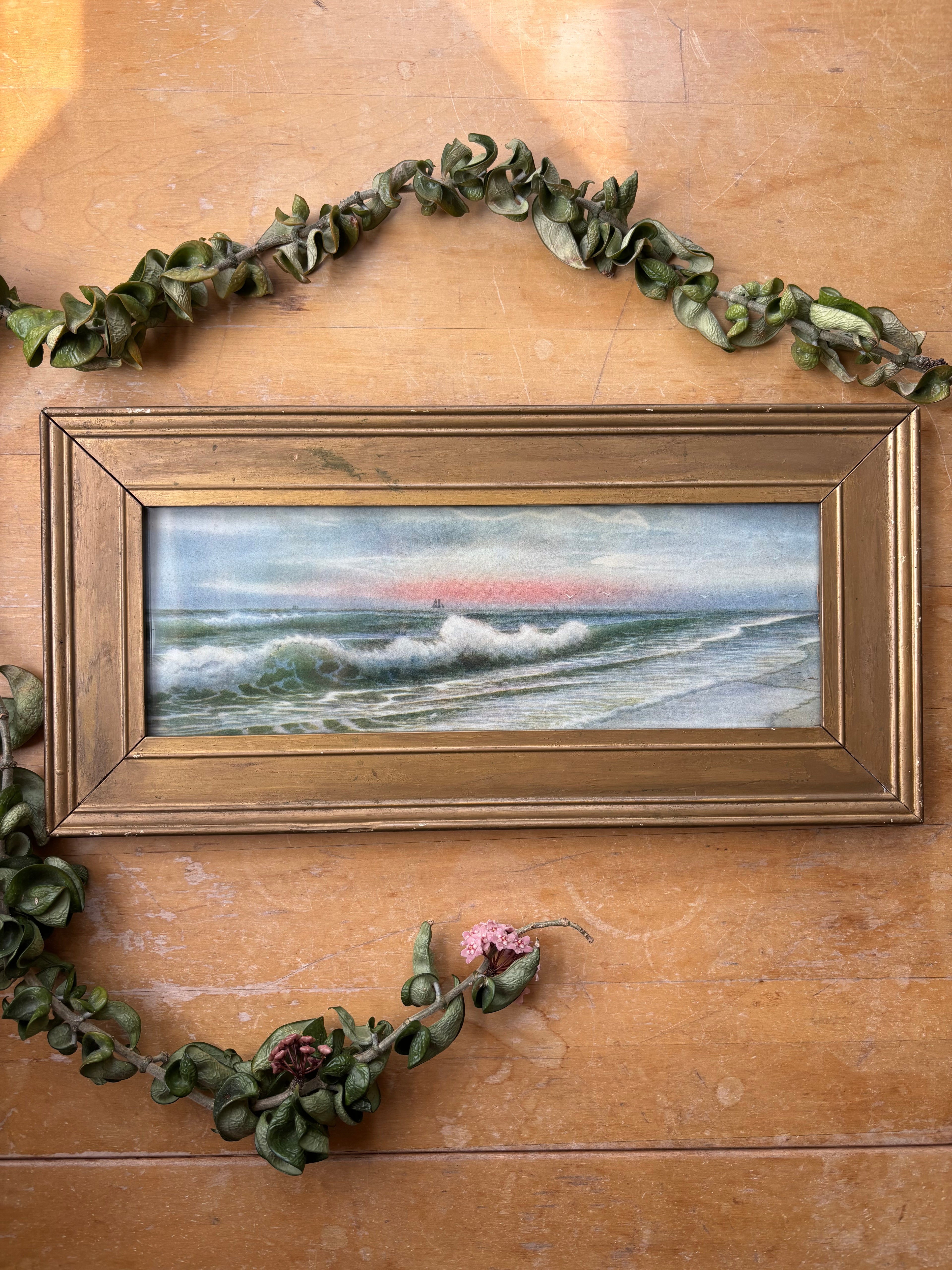 Vintage Oceanside Print (Sunset)