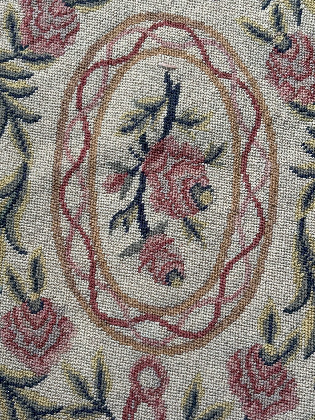 Antique French Foot Stool Cushion