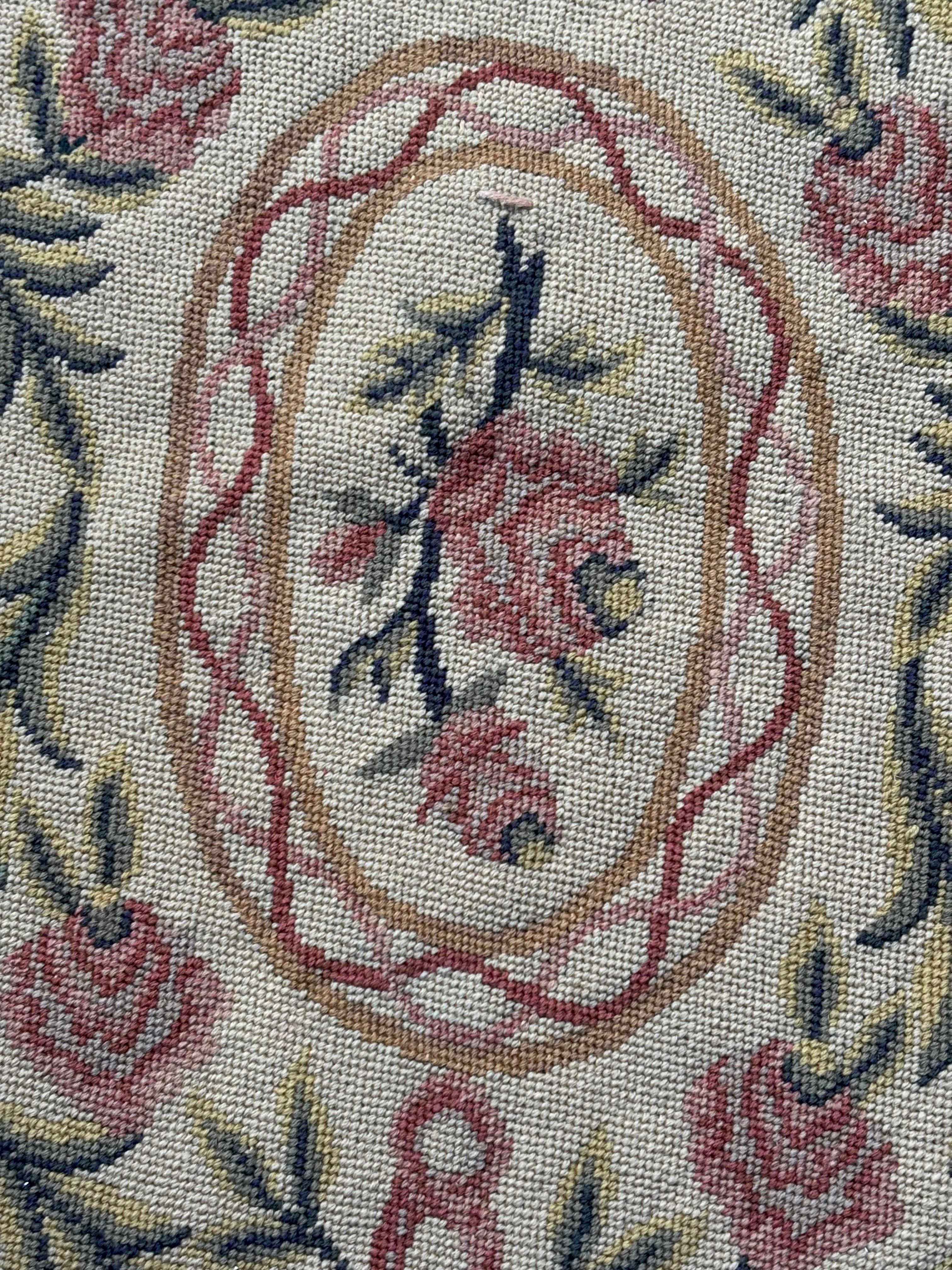 Antique French Foot Stool Cushion