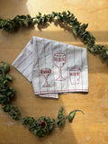 Embroidered Cocktail Towel