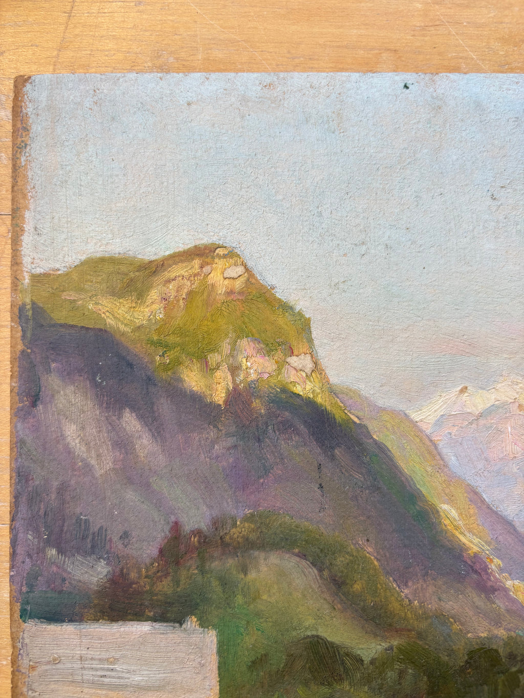 E. Quinton Oil Painting, Mountainside