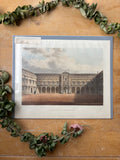 Quadrangle of St. John's College Etching, 1814