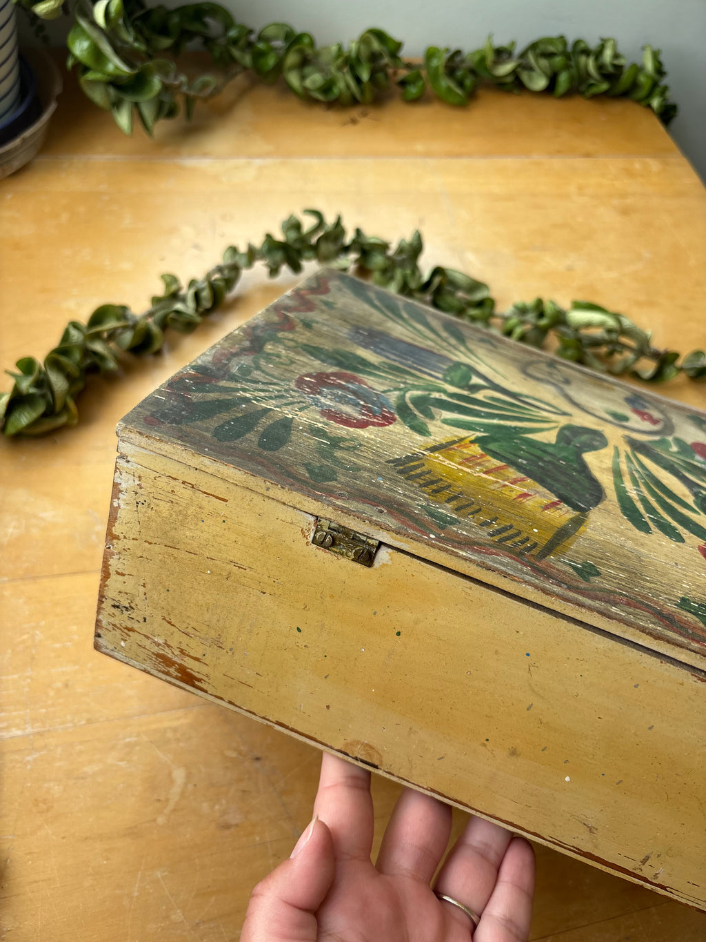 Antique Folk Artists Box
