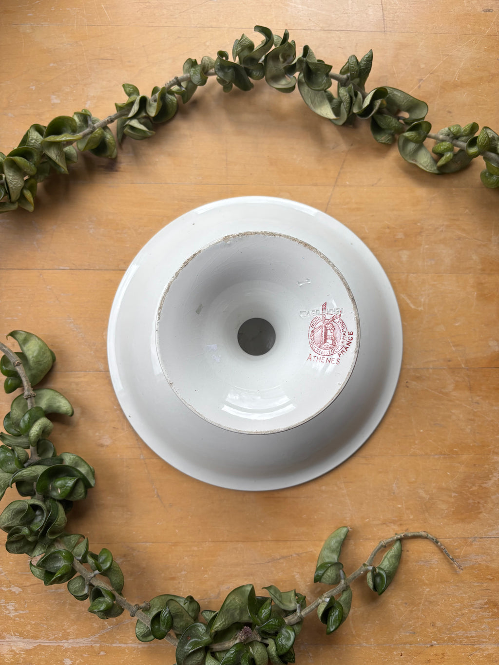 Athenes by Moulin de Loups Transferware Compotier
