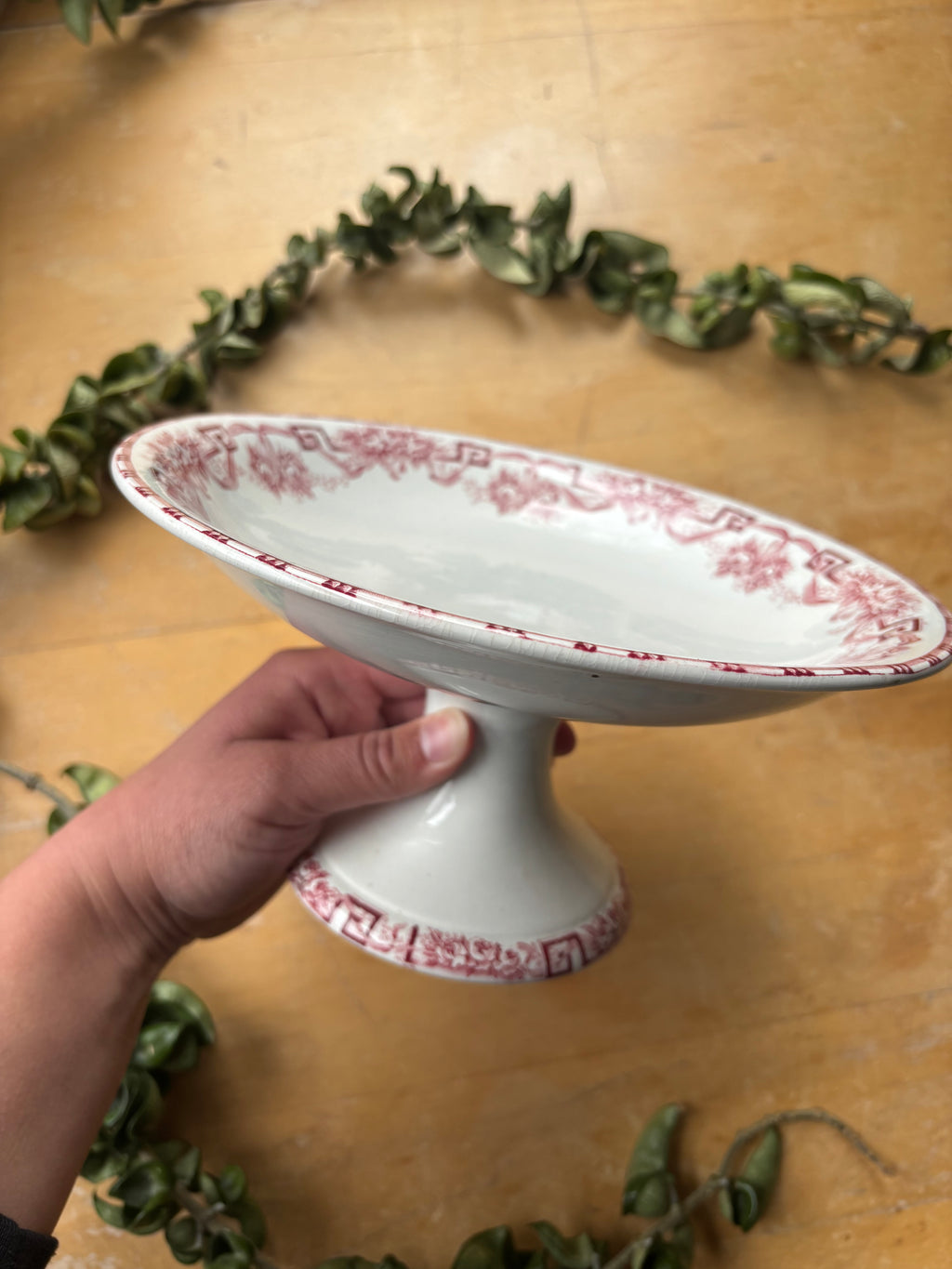 Athenes by Moulin de Loups Transferware Compotier