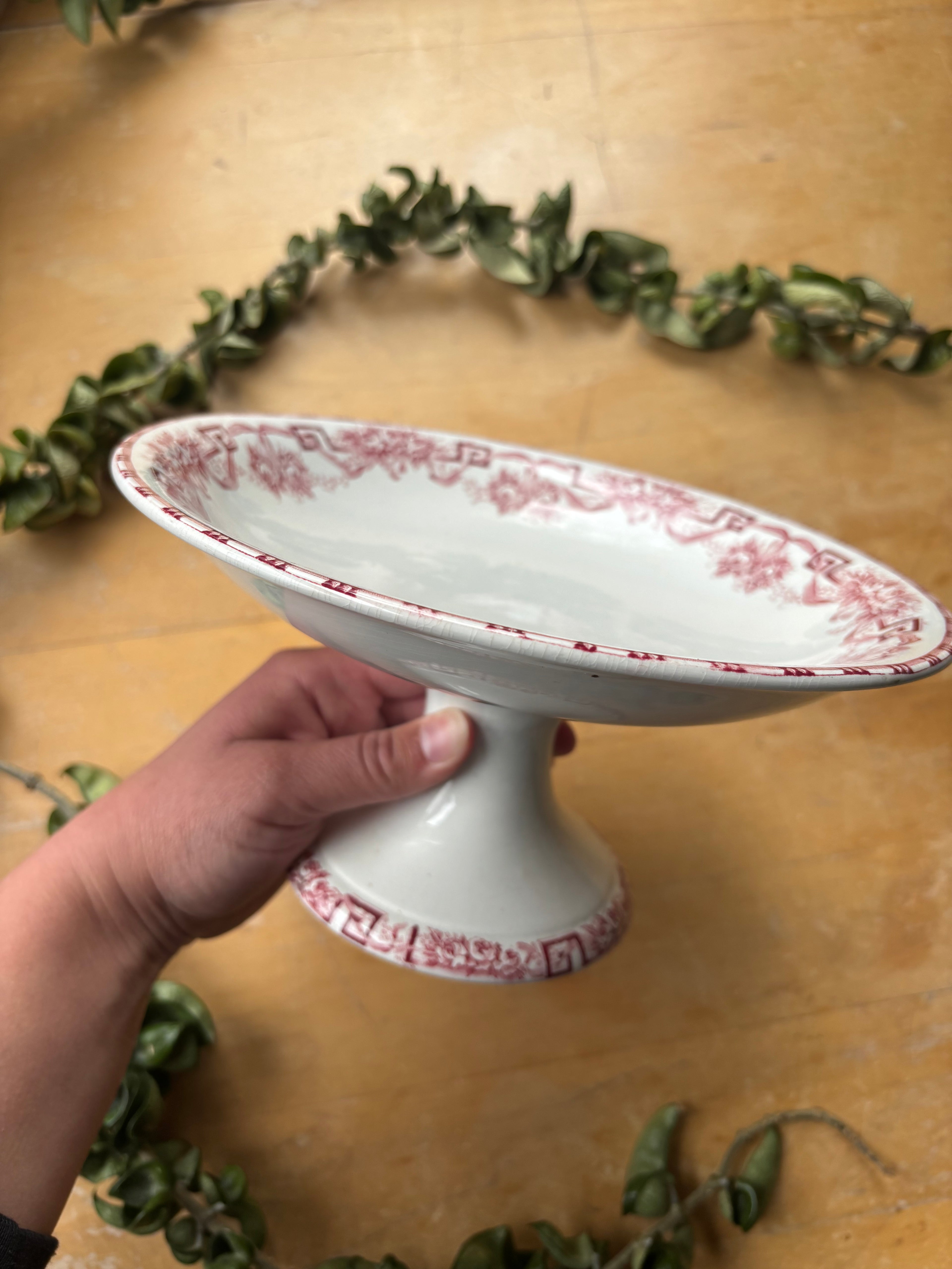 Athenes by Moulin de Loups Transferware Compotier