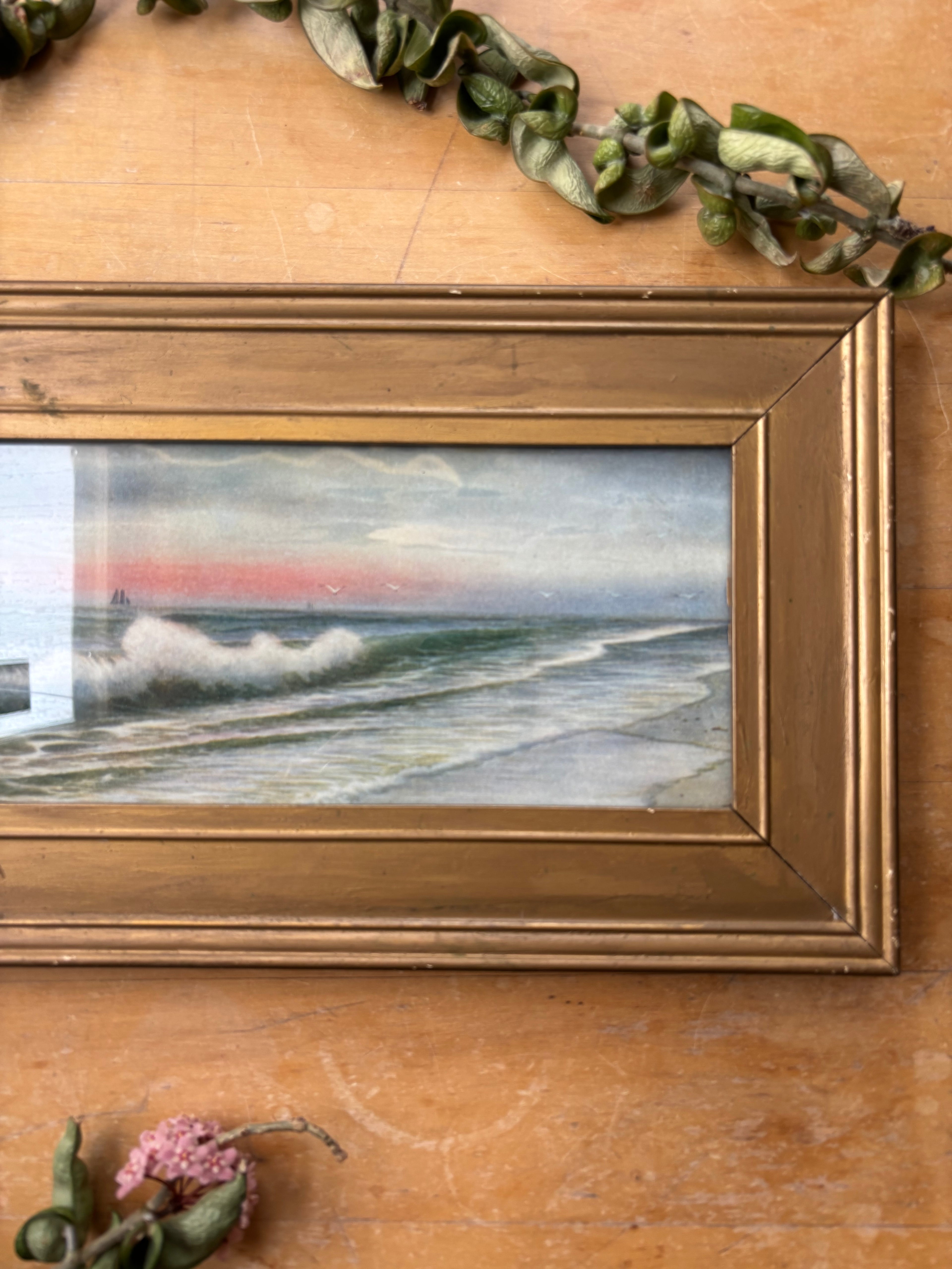 Vintage Oceanside Print (Sunset)