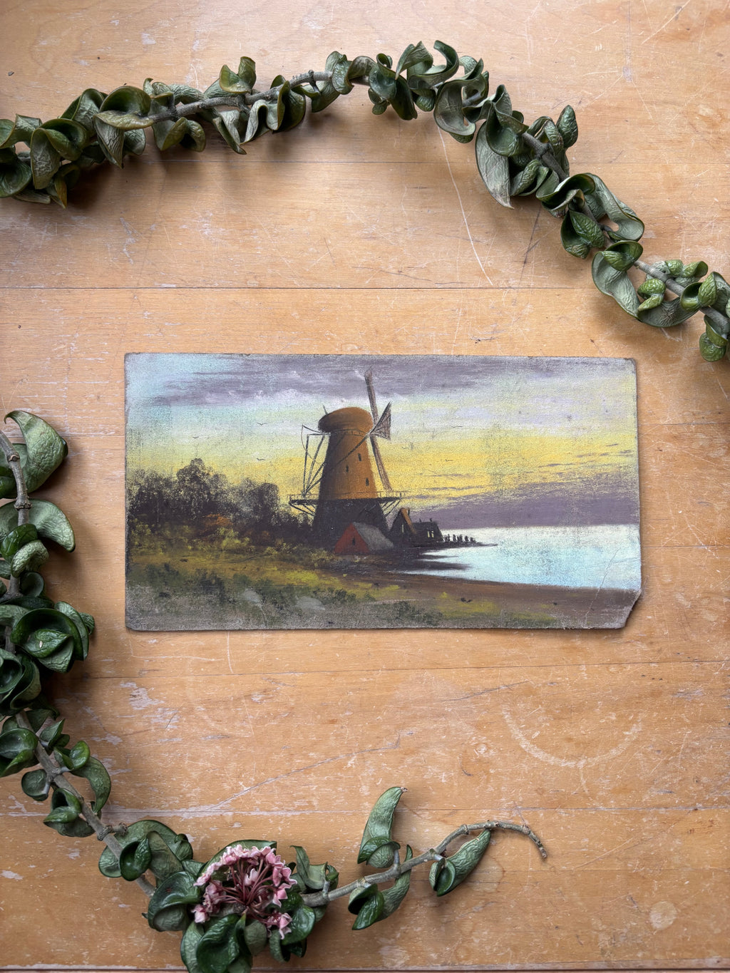 Pastel No. 6 - Windmill at Sunrise