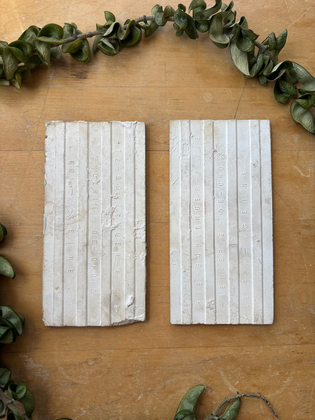 Set of 2 Art Deco Tiles - Border