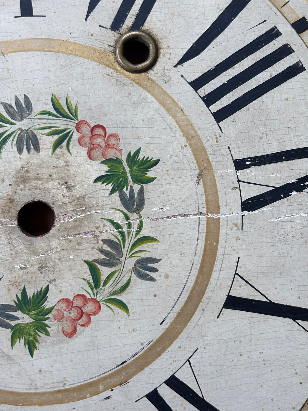 Antique Pillar Clock Face