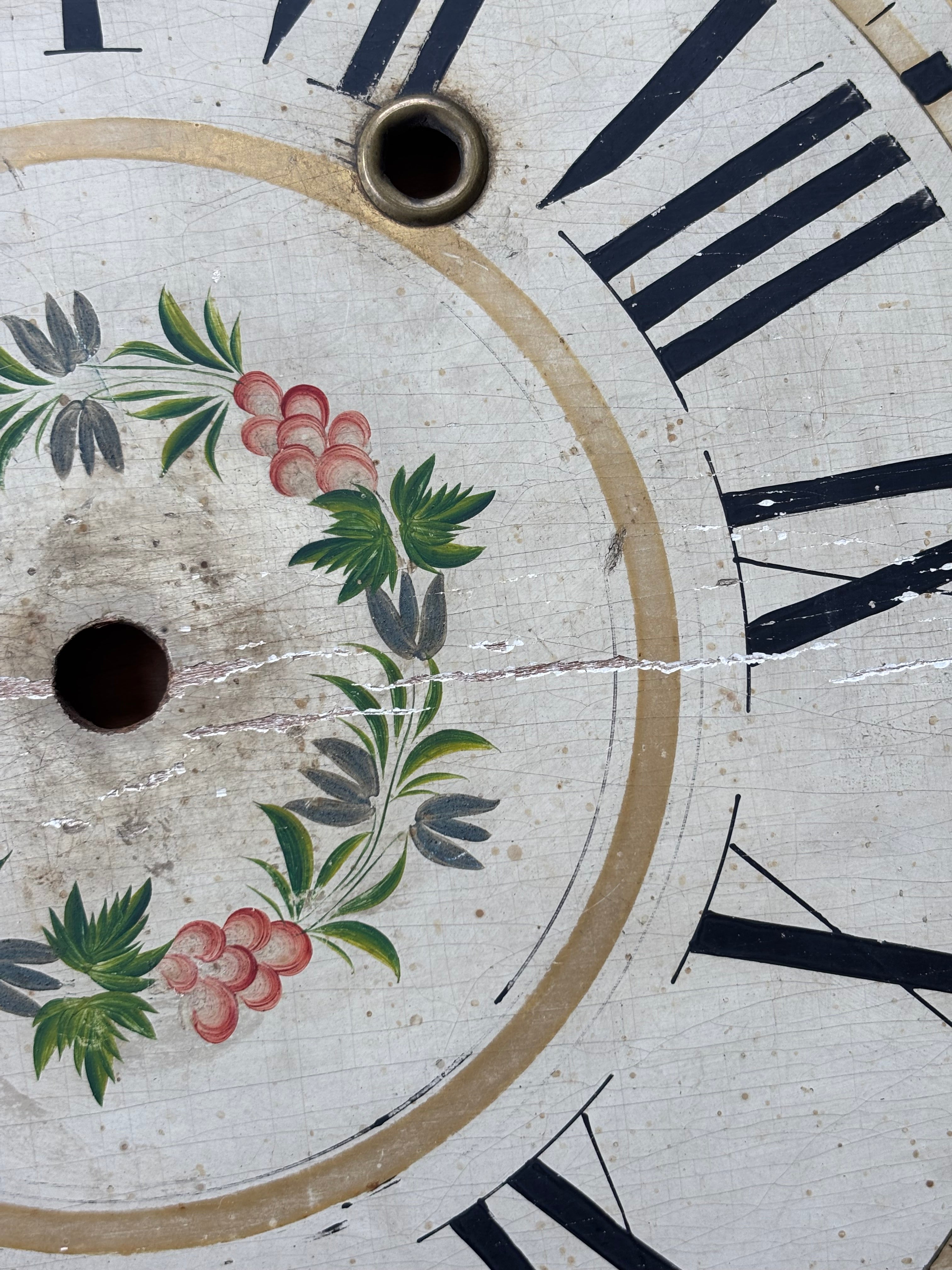 Antique Pillar Clock Face