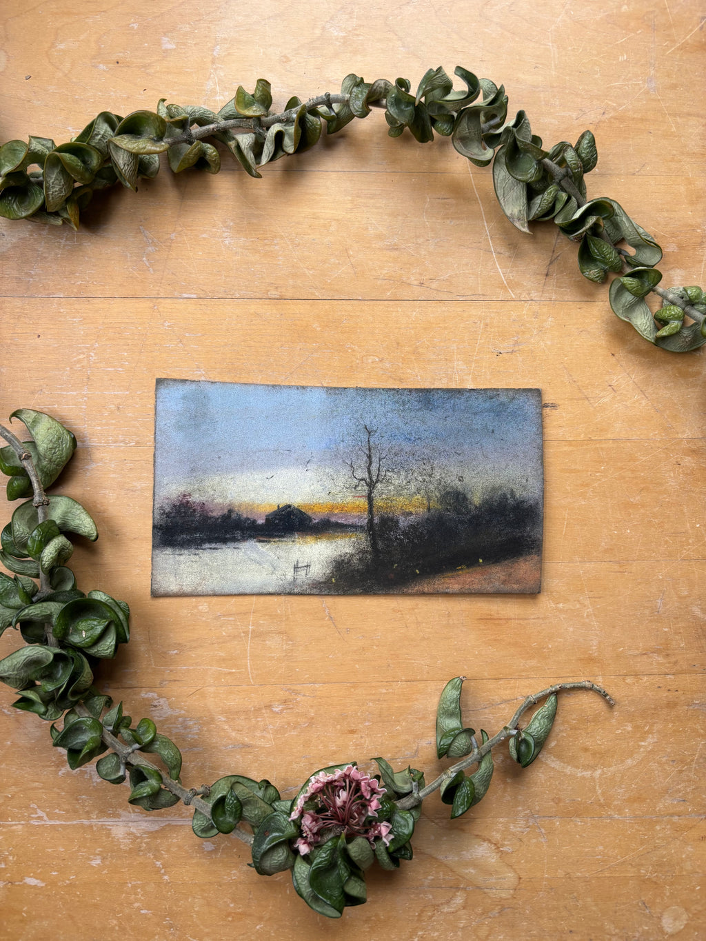 Pastel No. 3 - Home at Sunset
