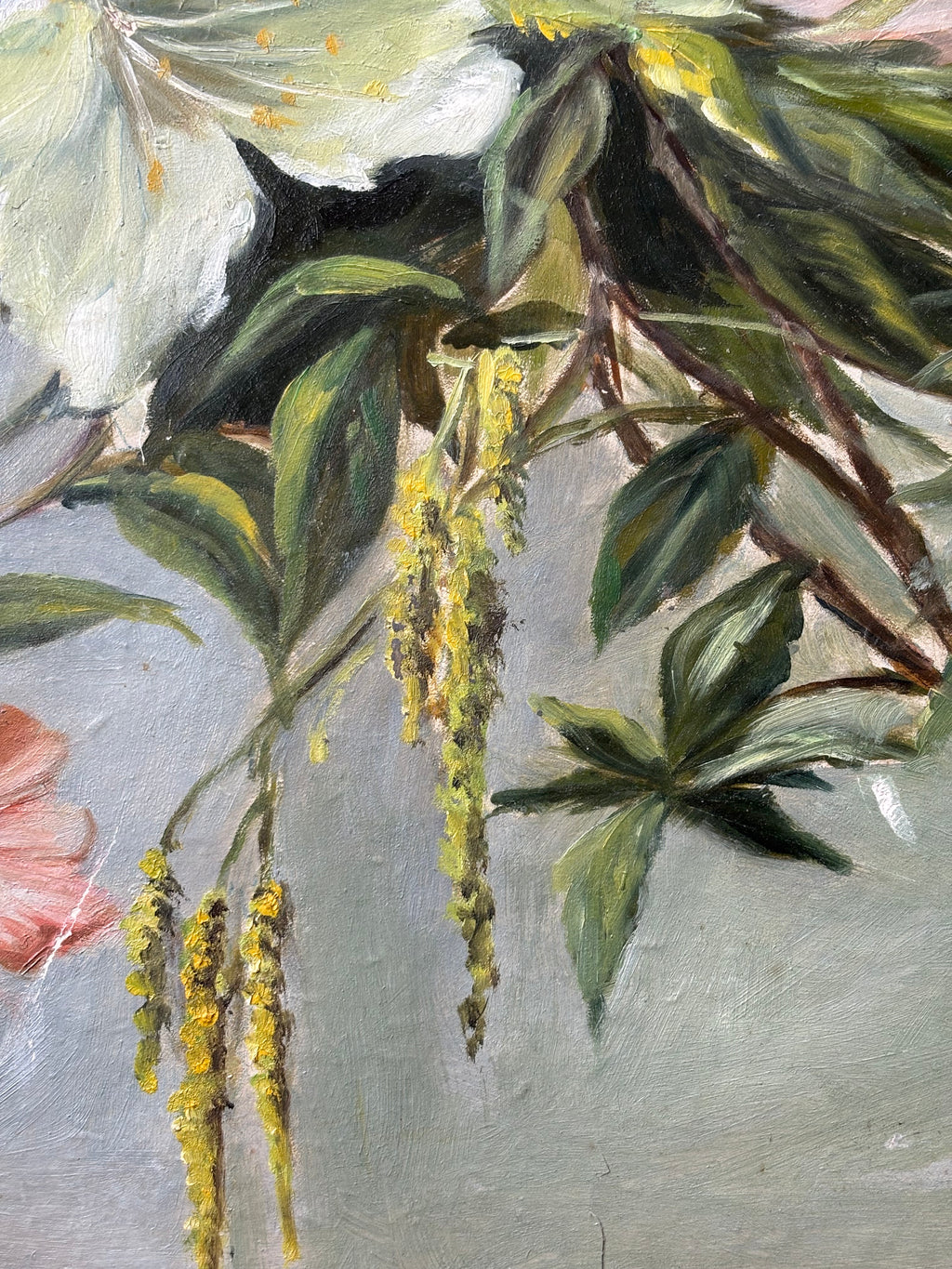 Antique Lily Still Life Painting