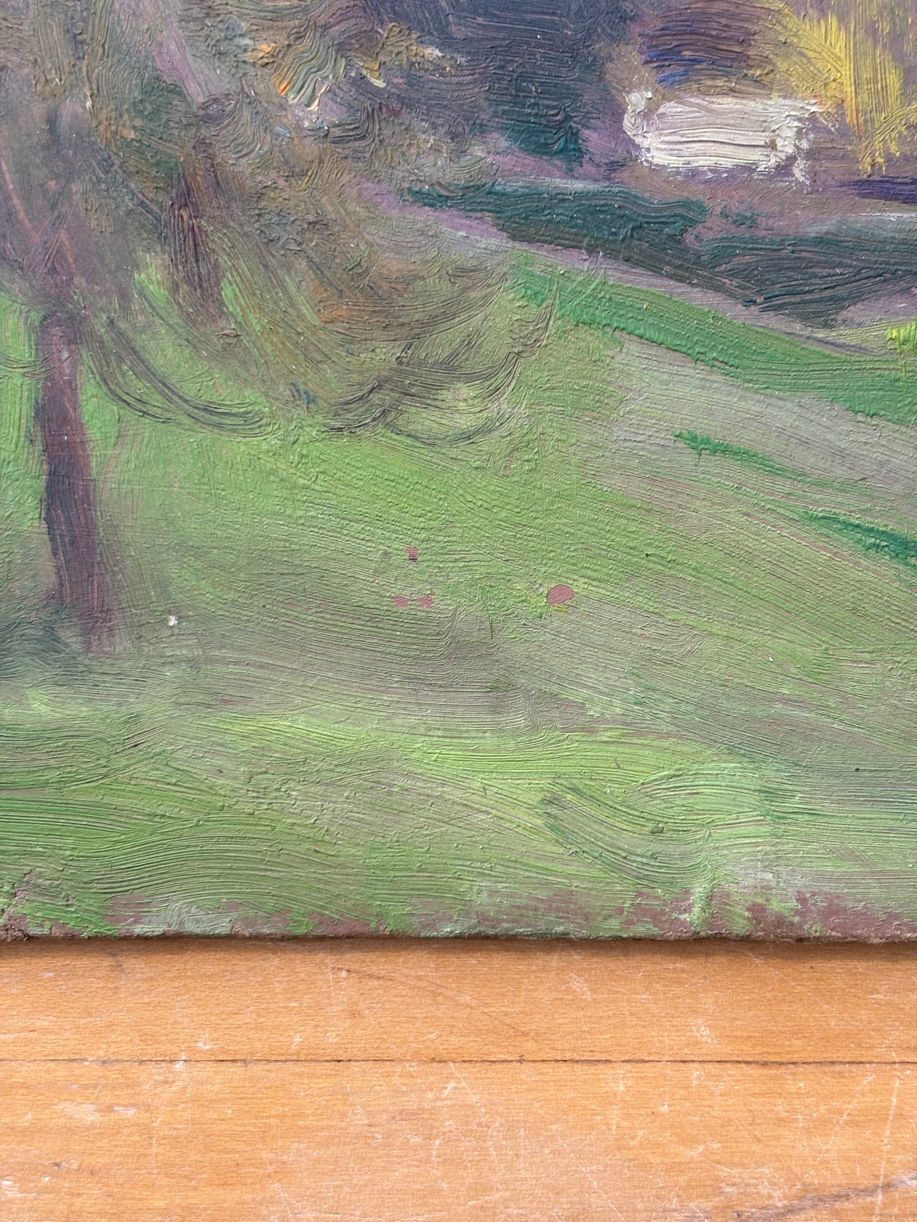 E. Quinton Oil Painting, Lakeside