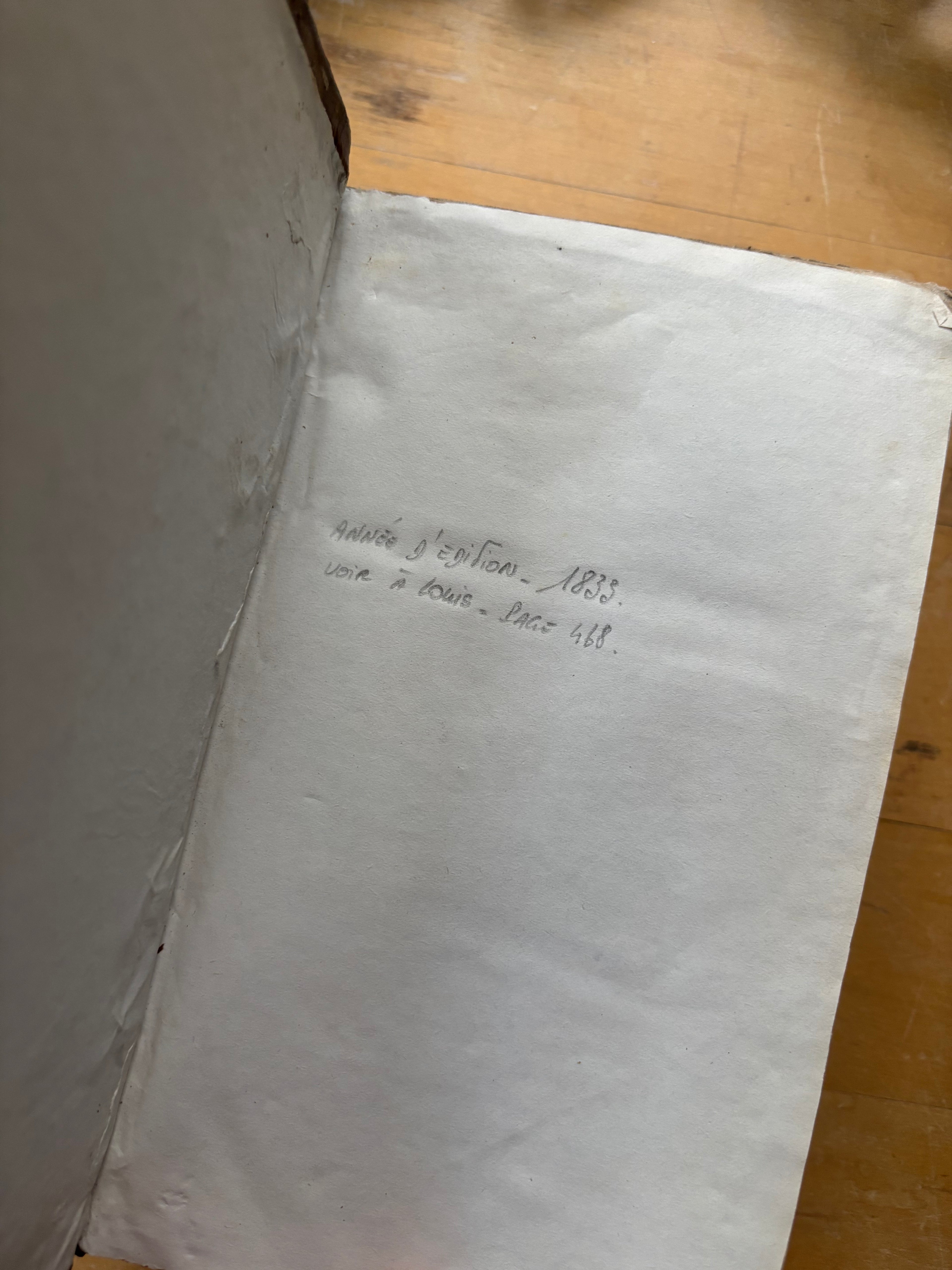 1833 "Vocabulaire De L'Academic"