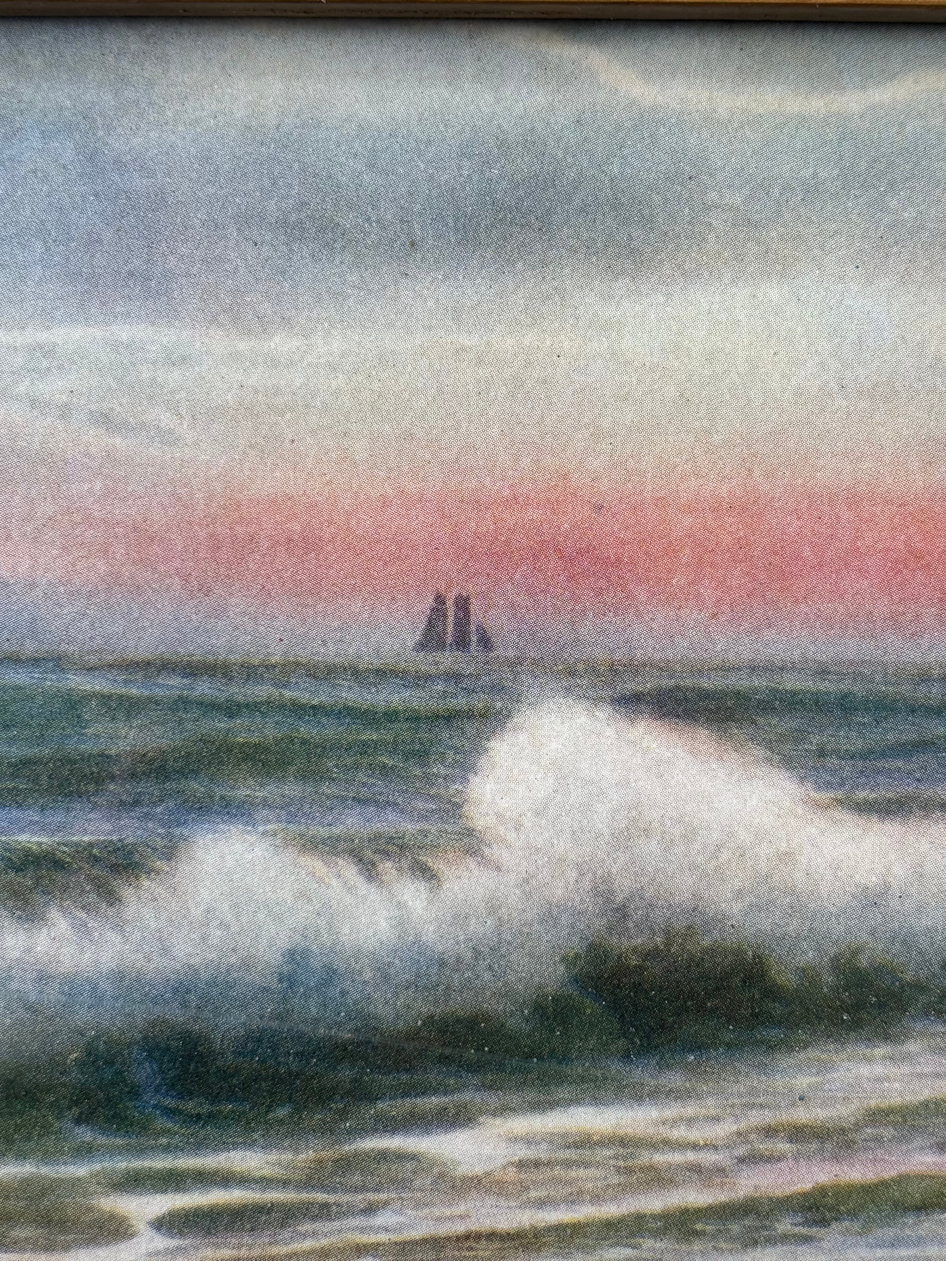 Vintage Oceanside Print (Sunset)