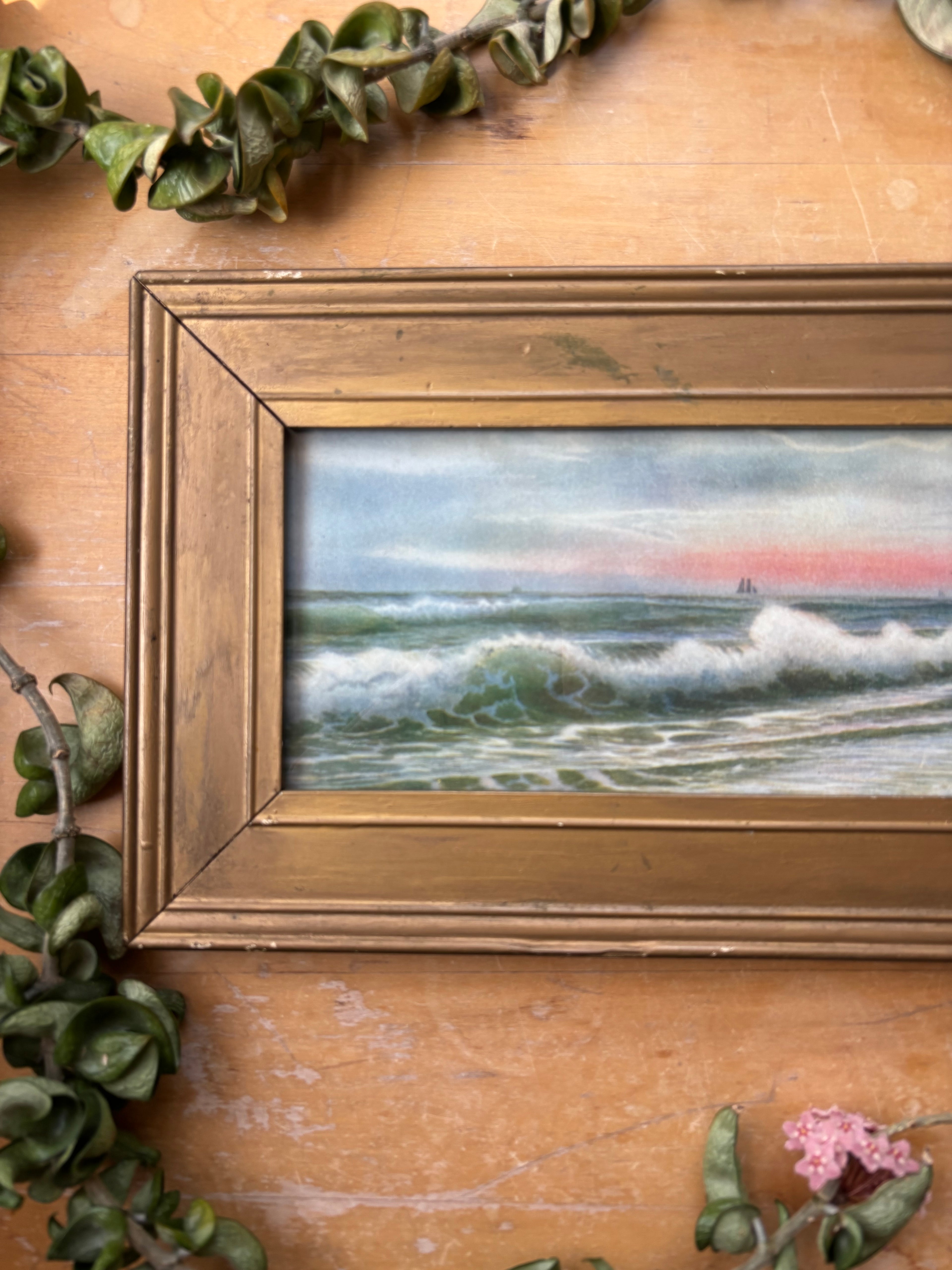 Vintage Oceanside Print (Sunset)
