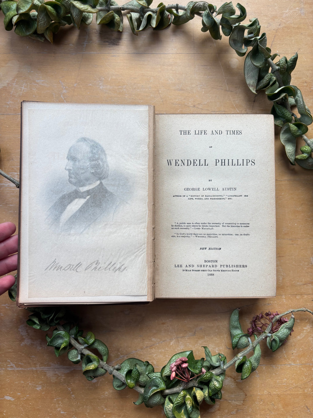 "Life and Times of Wendell Phillips," 1888.