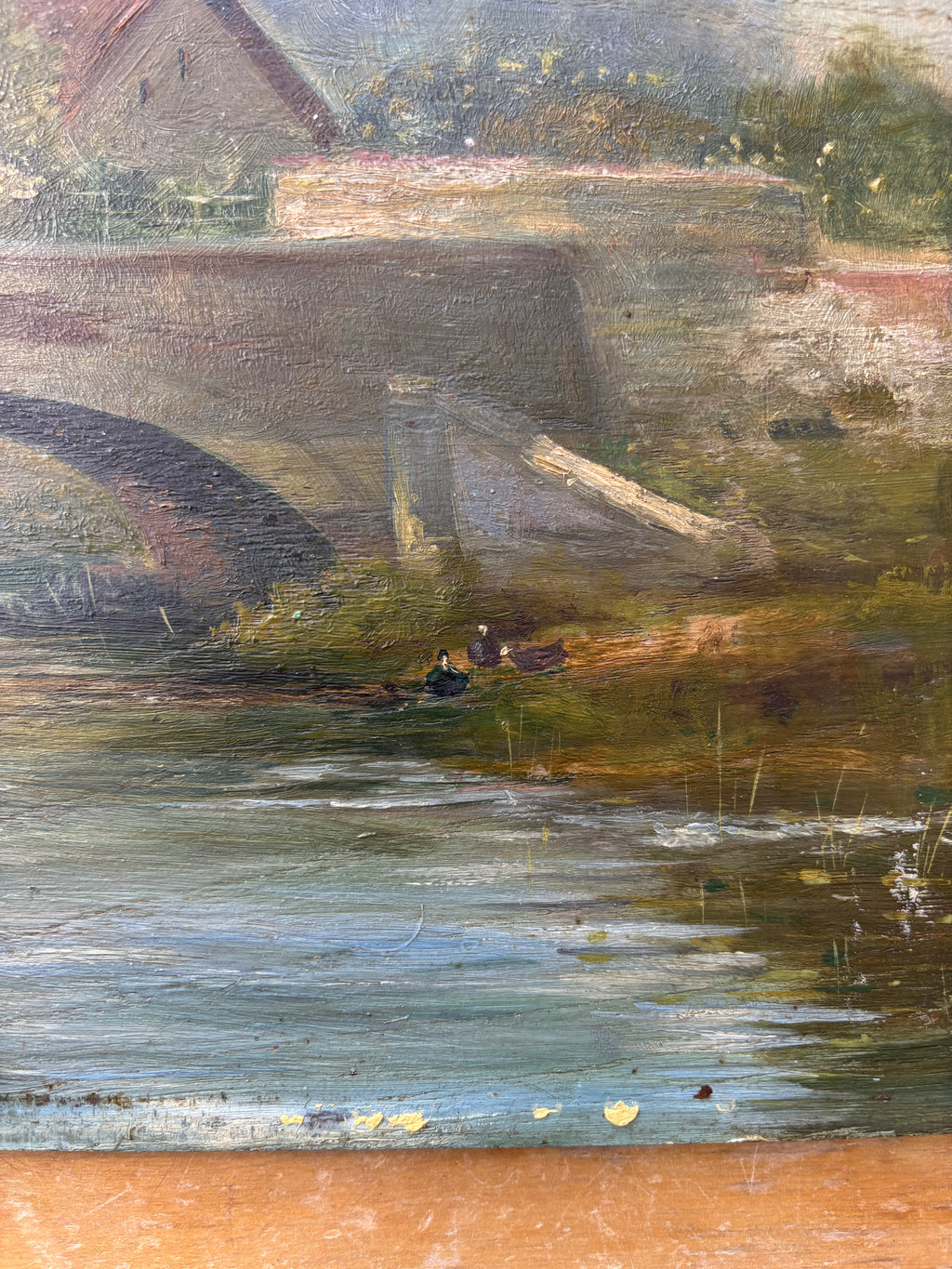 Countryside Bridge, Oil on Board