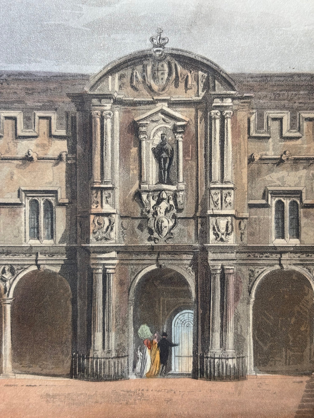 Quadrangle of St. John's College Etching, 1814