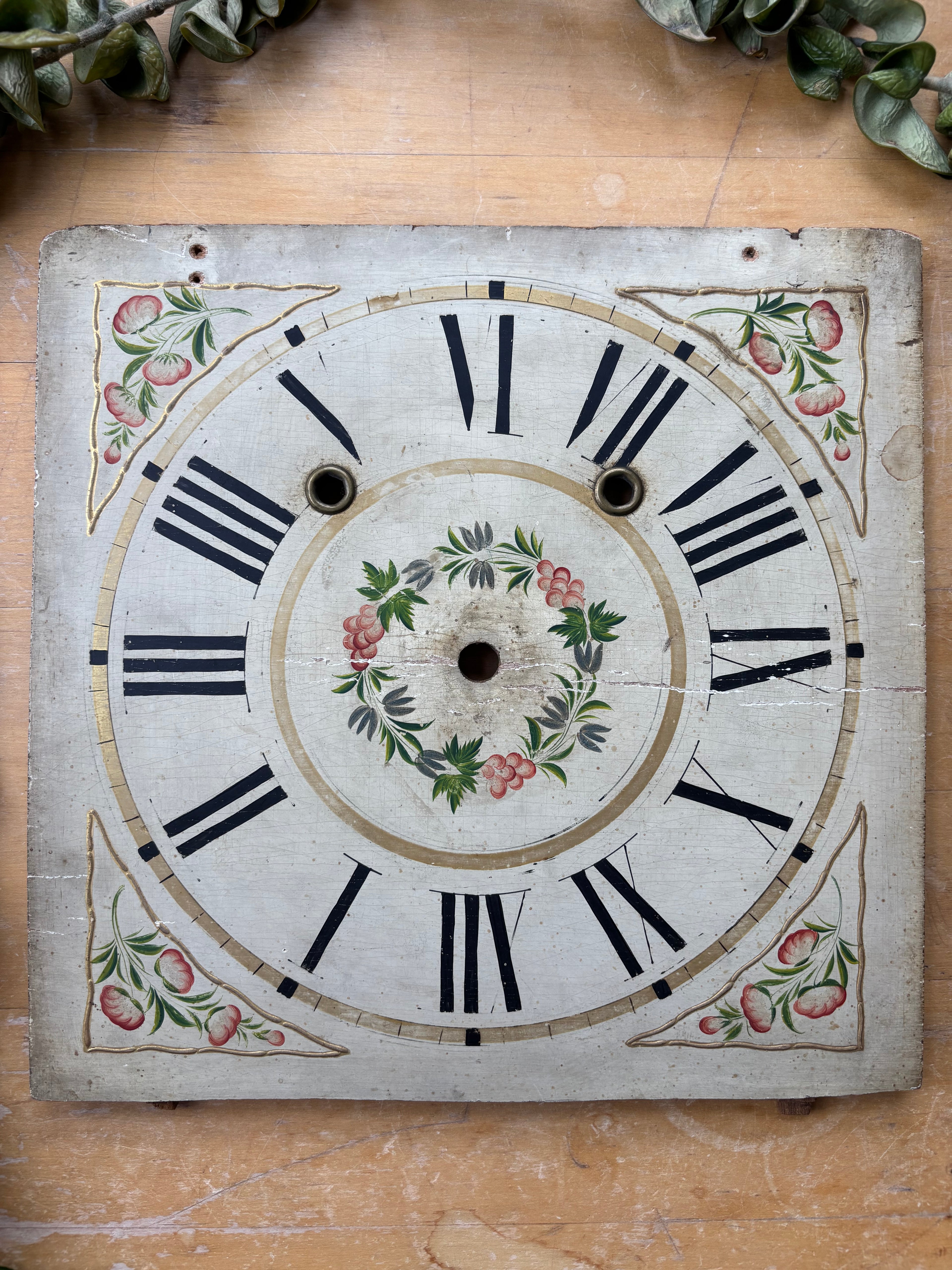 Antique Pillar Clock Face