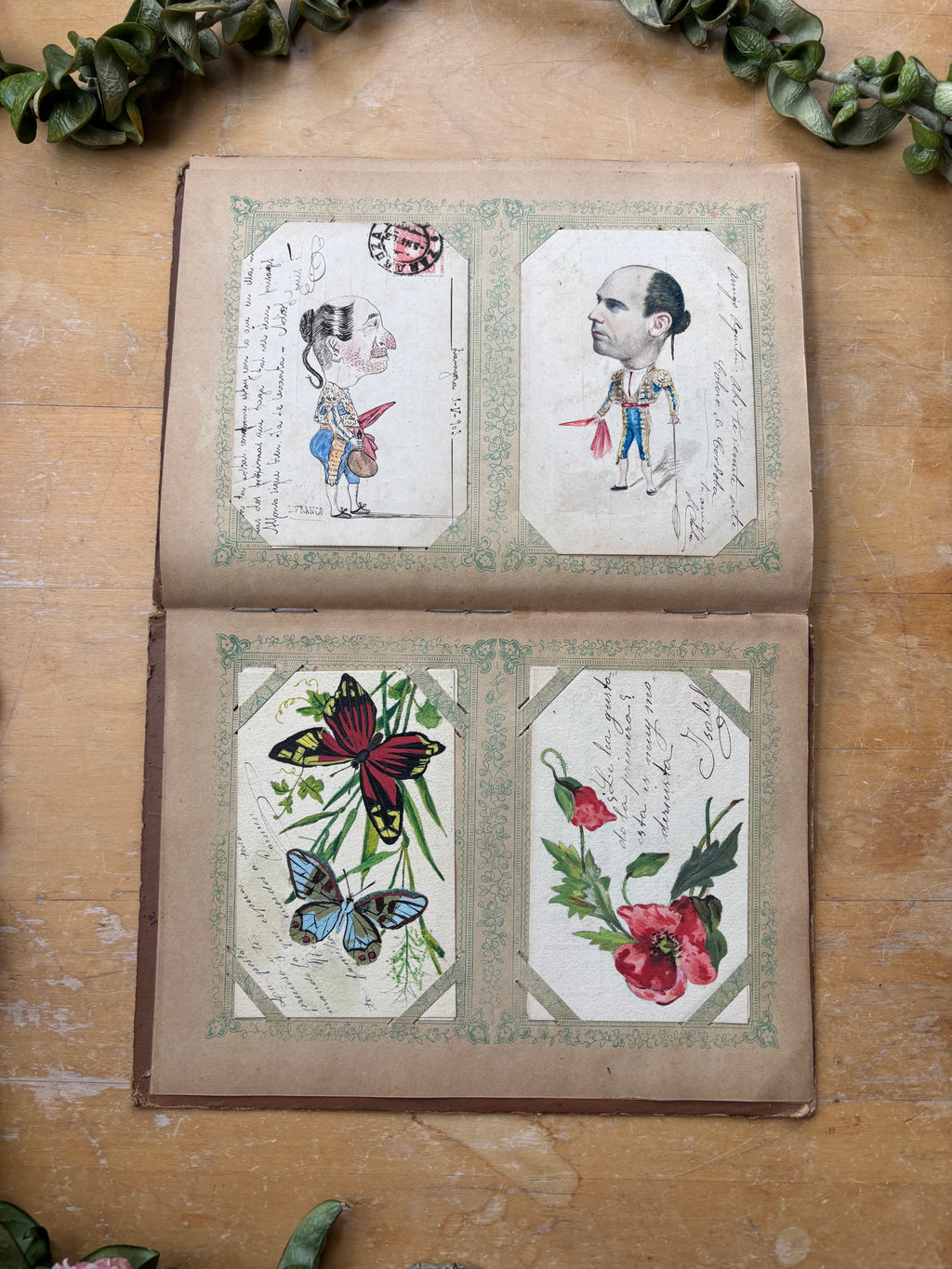 Antique Collection of Hand Painted Postcards