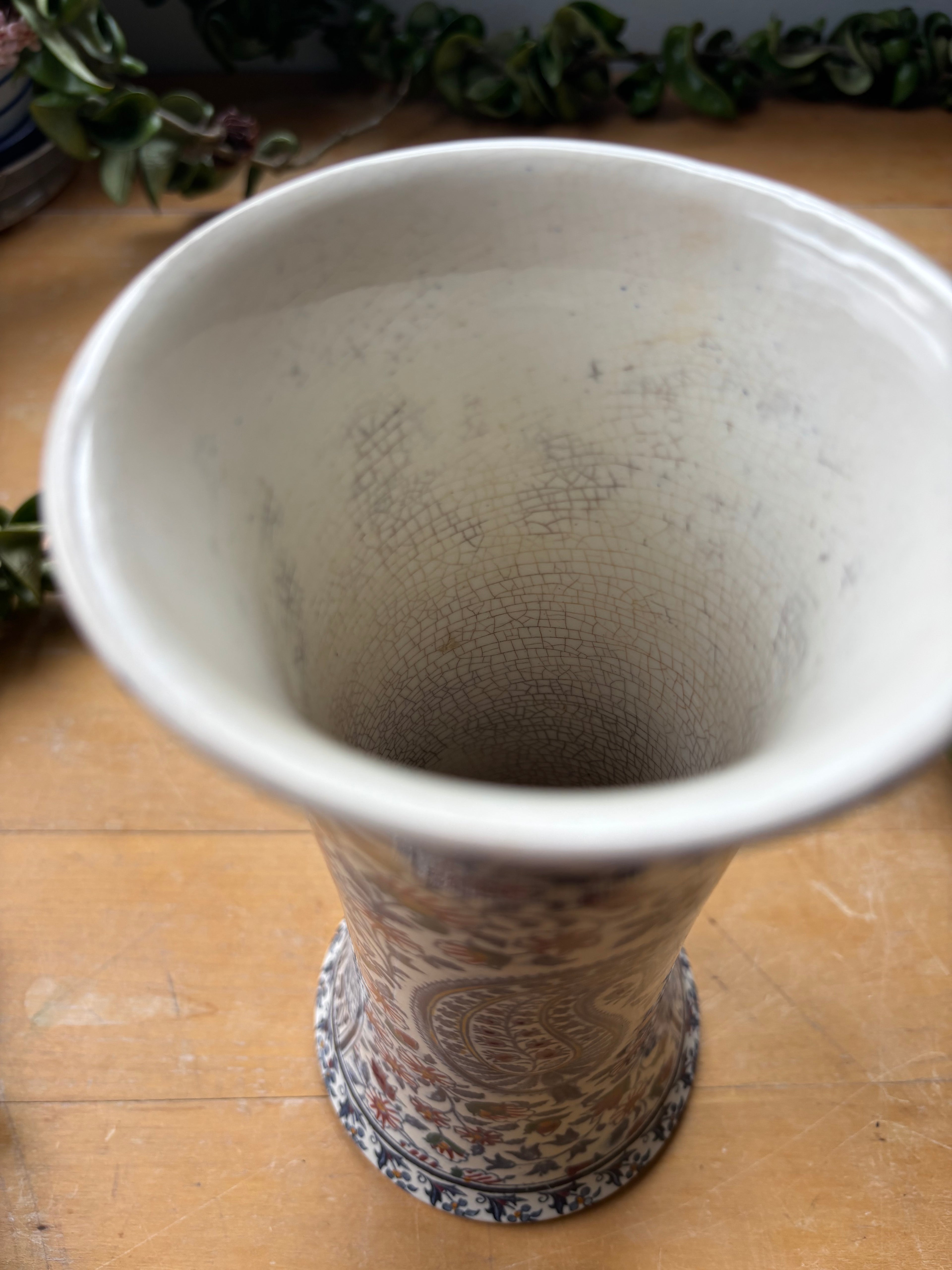 Old Gien "Cachemire" Vase