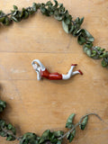 Art Deco Swimming Gal, Red Swimming Suit