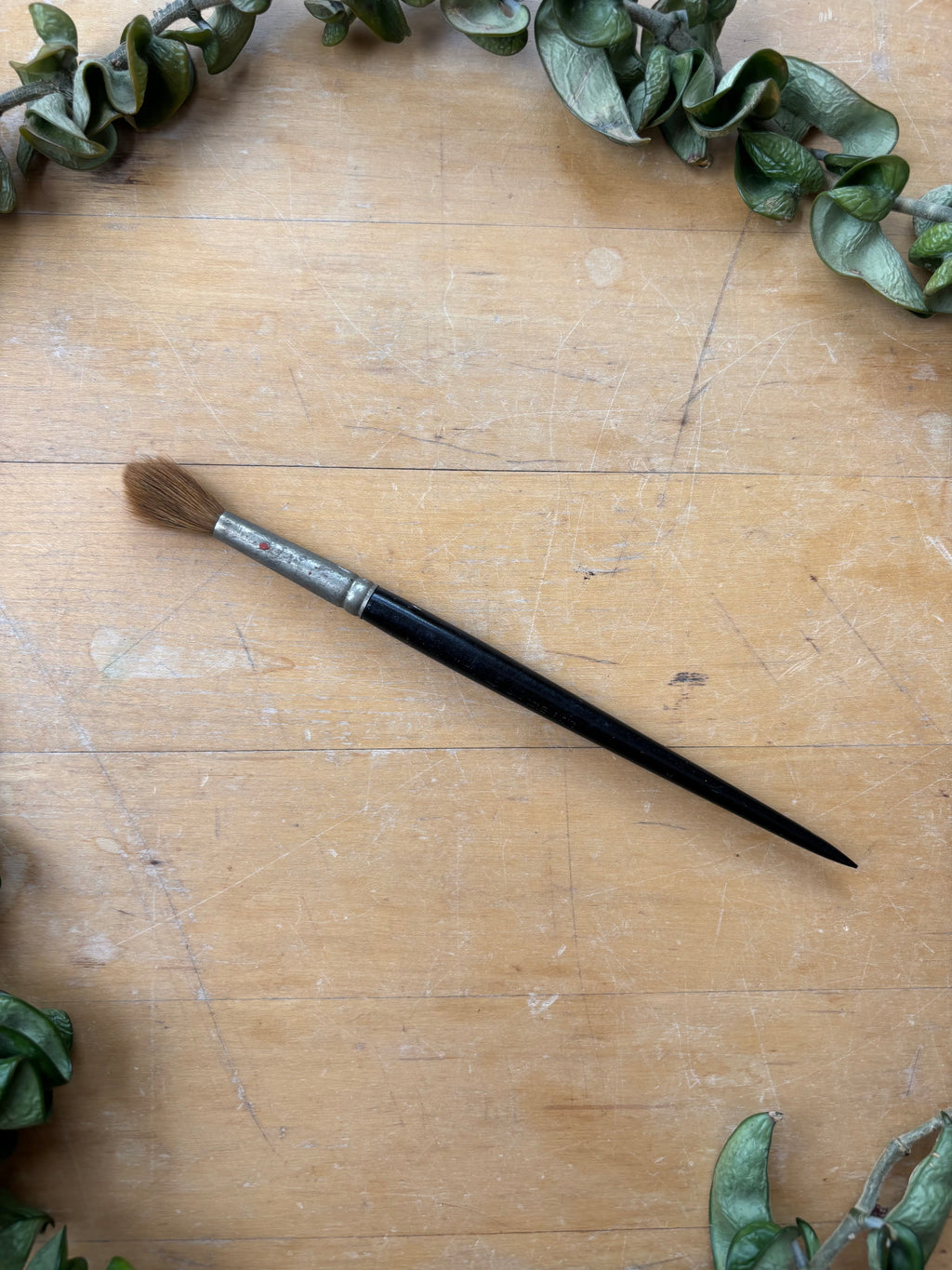 Vintage Red Sable Paintbrush
