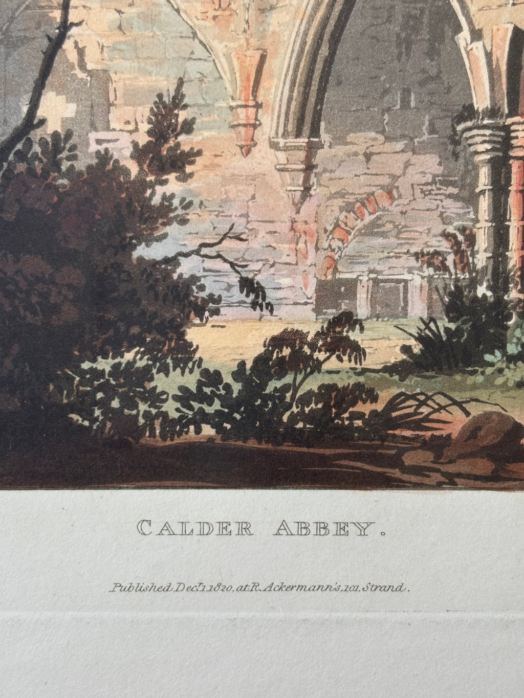 Calder Abbey Etching, 1820