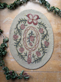 Antique French Foot Stool Cushion