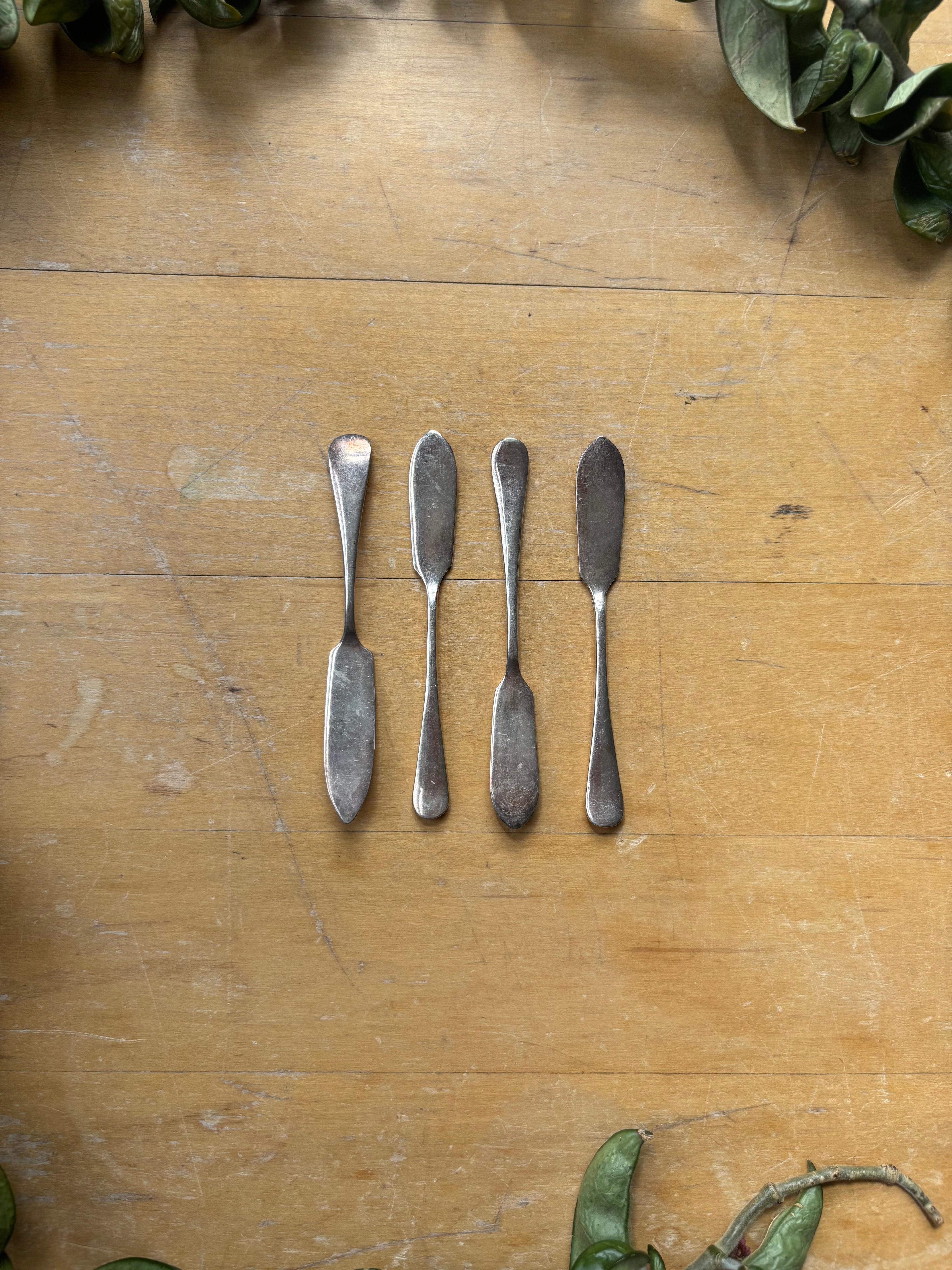 Silver Plated Butter Knives - Set of 4