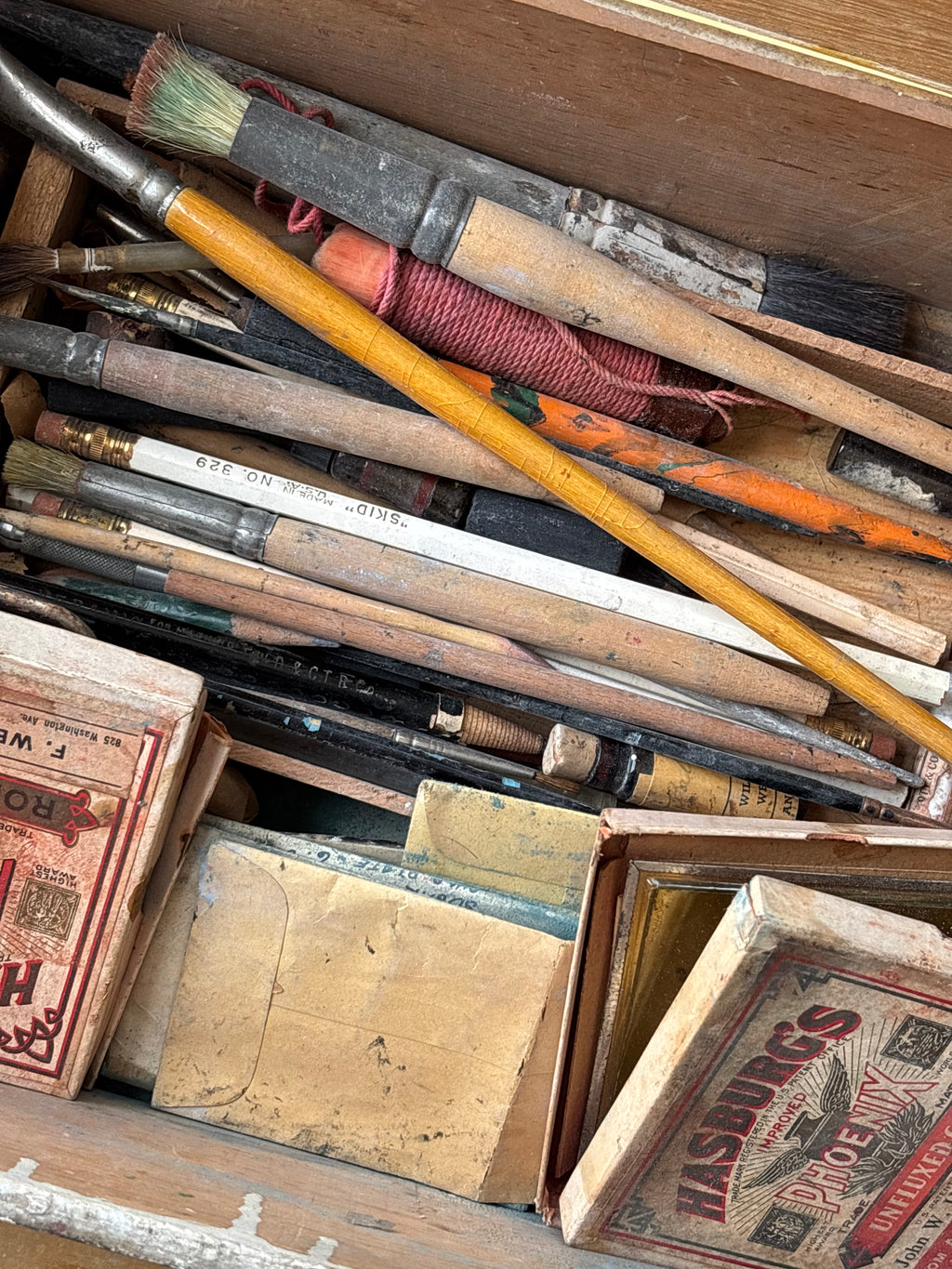 Antique Folk Artists Box
