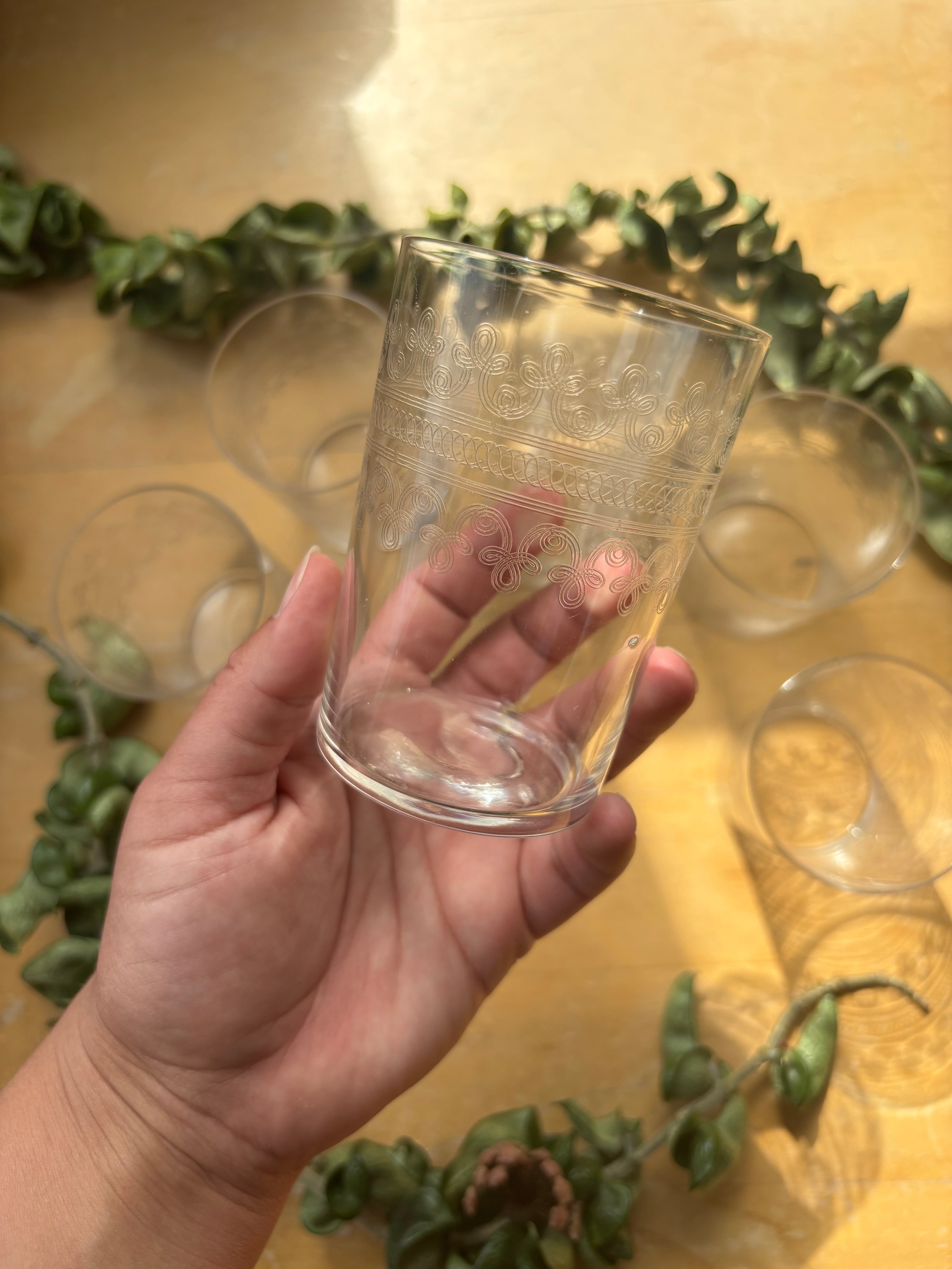 Fostoria "Large Cloverleaf" Water Tumblers - Set of 6