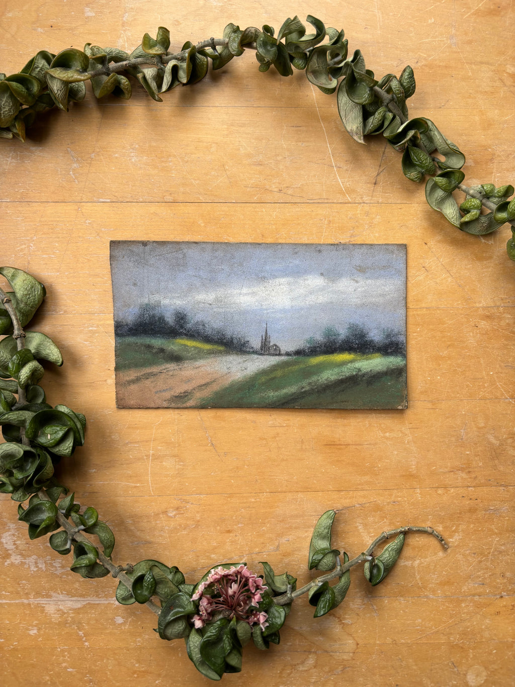Pastel No. 7 - The Road to Church
