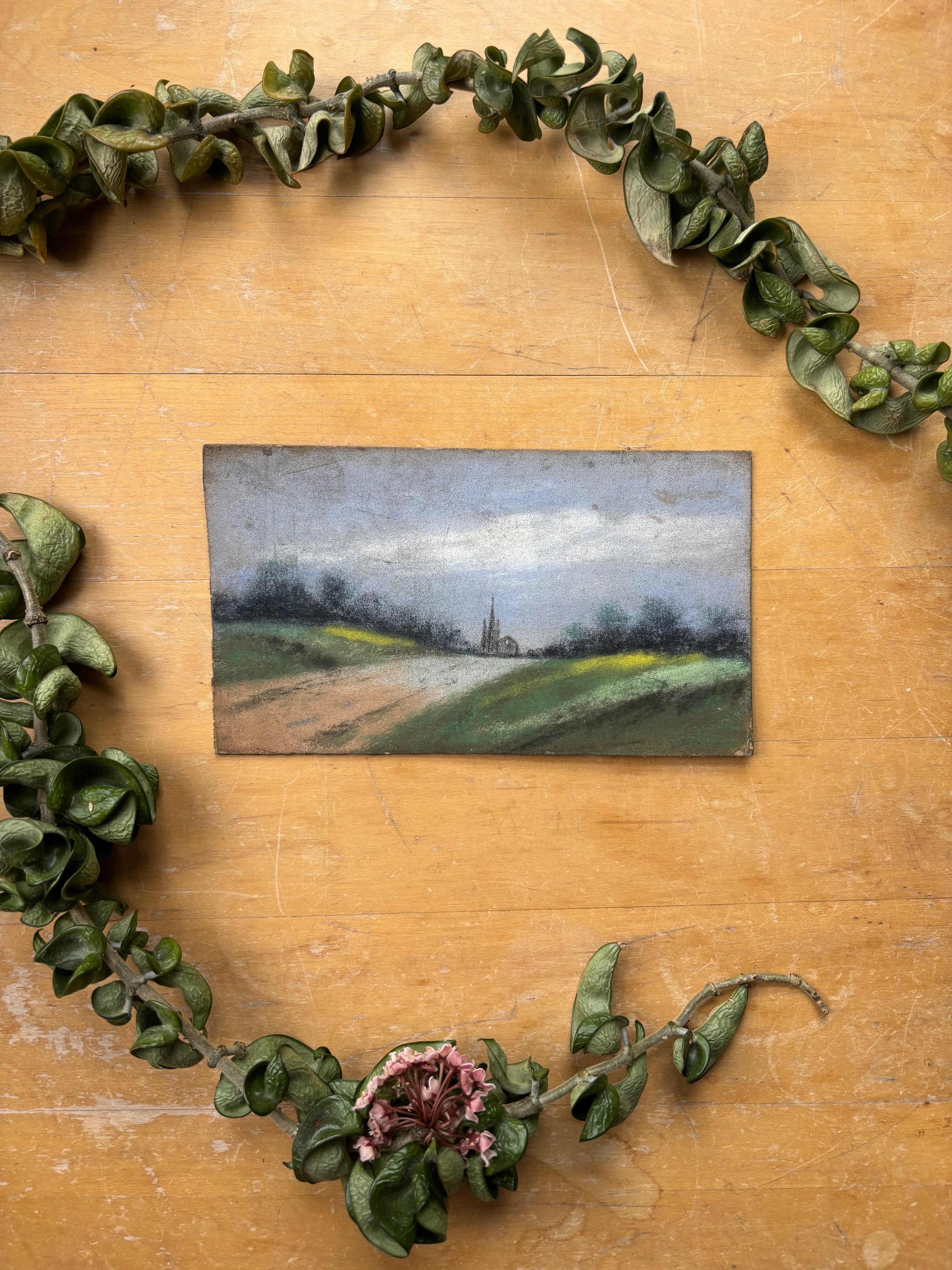 Pastel No. 7 - The Road to Church