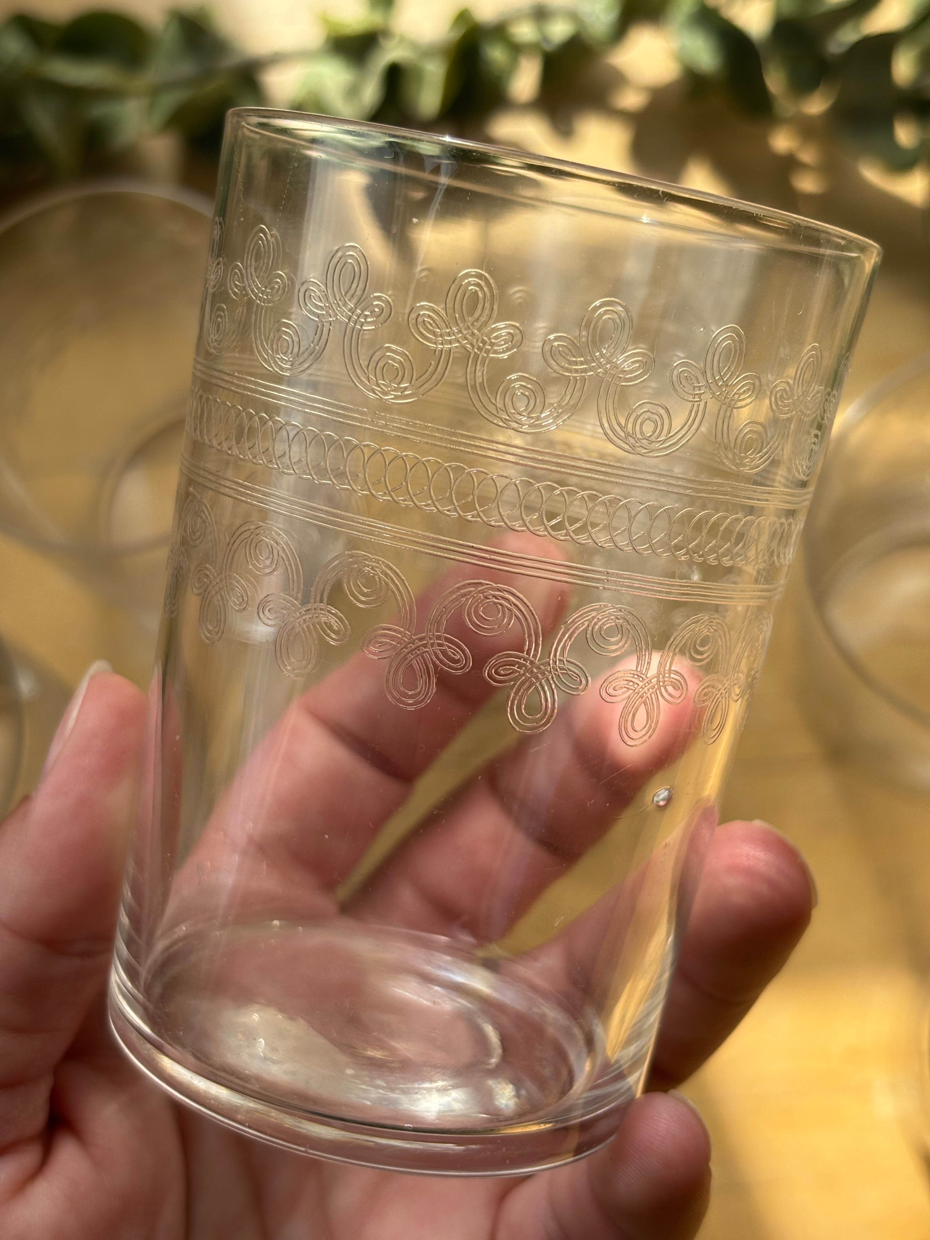 Fostoria "Large Cloverleaf" Water Tumblers - Set of 6