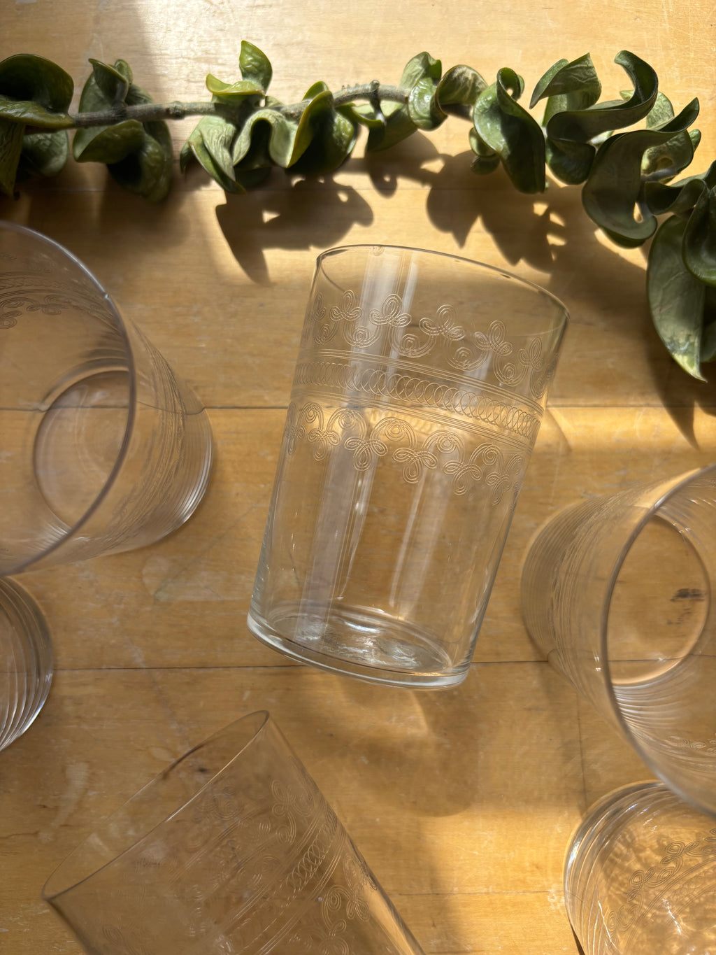 Fostoria "Large Cloverleaf" Water Tumblers - Set of 6