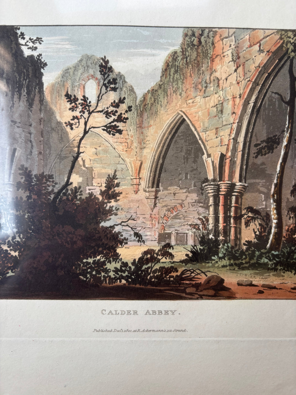 Calder Abbey Etching, 1820