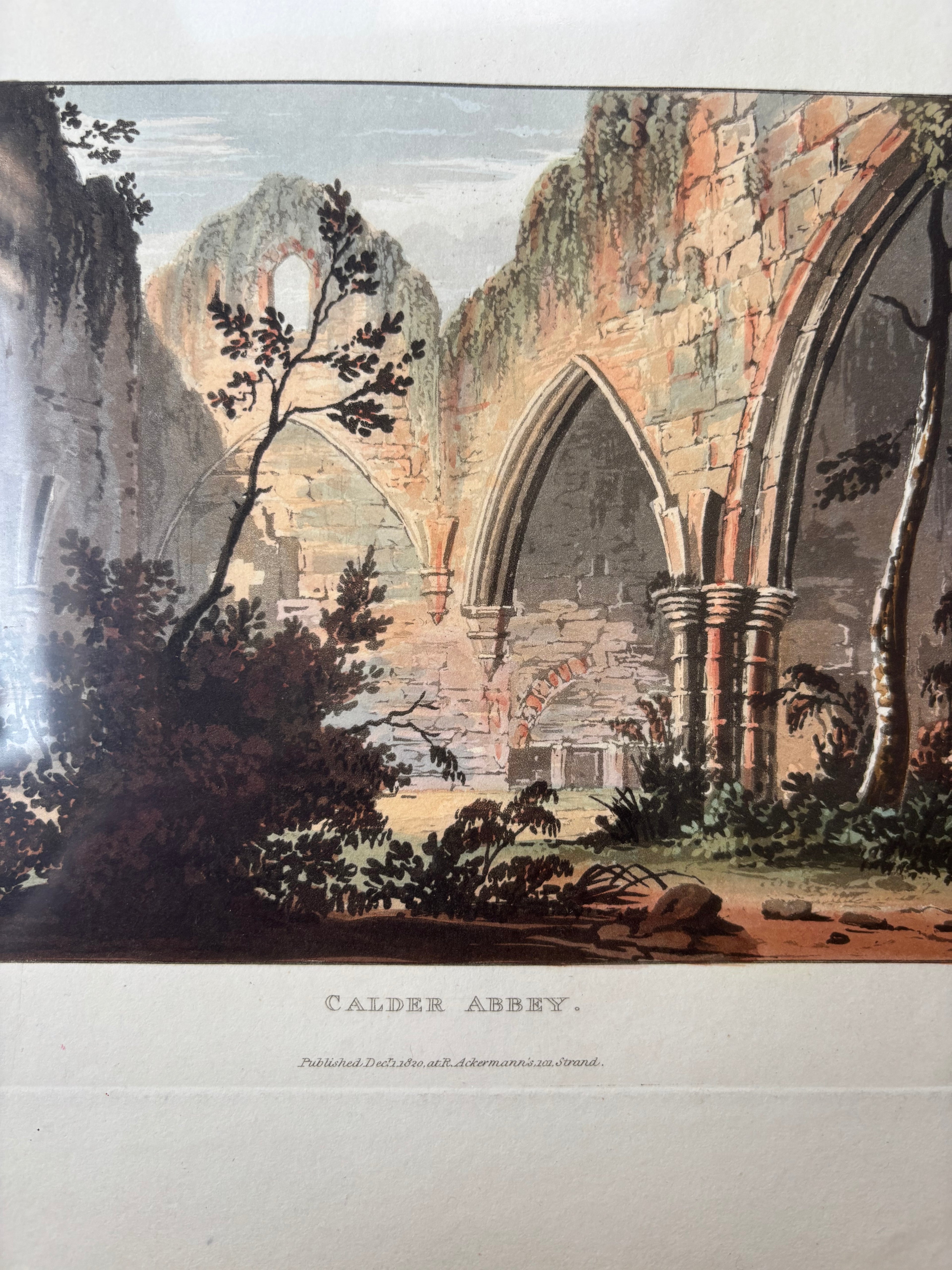 Calder Abbey Etching, 1820