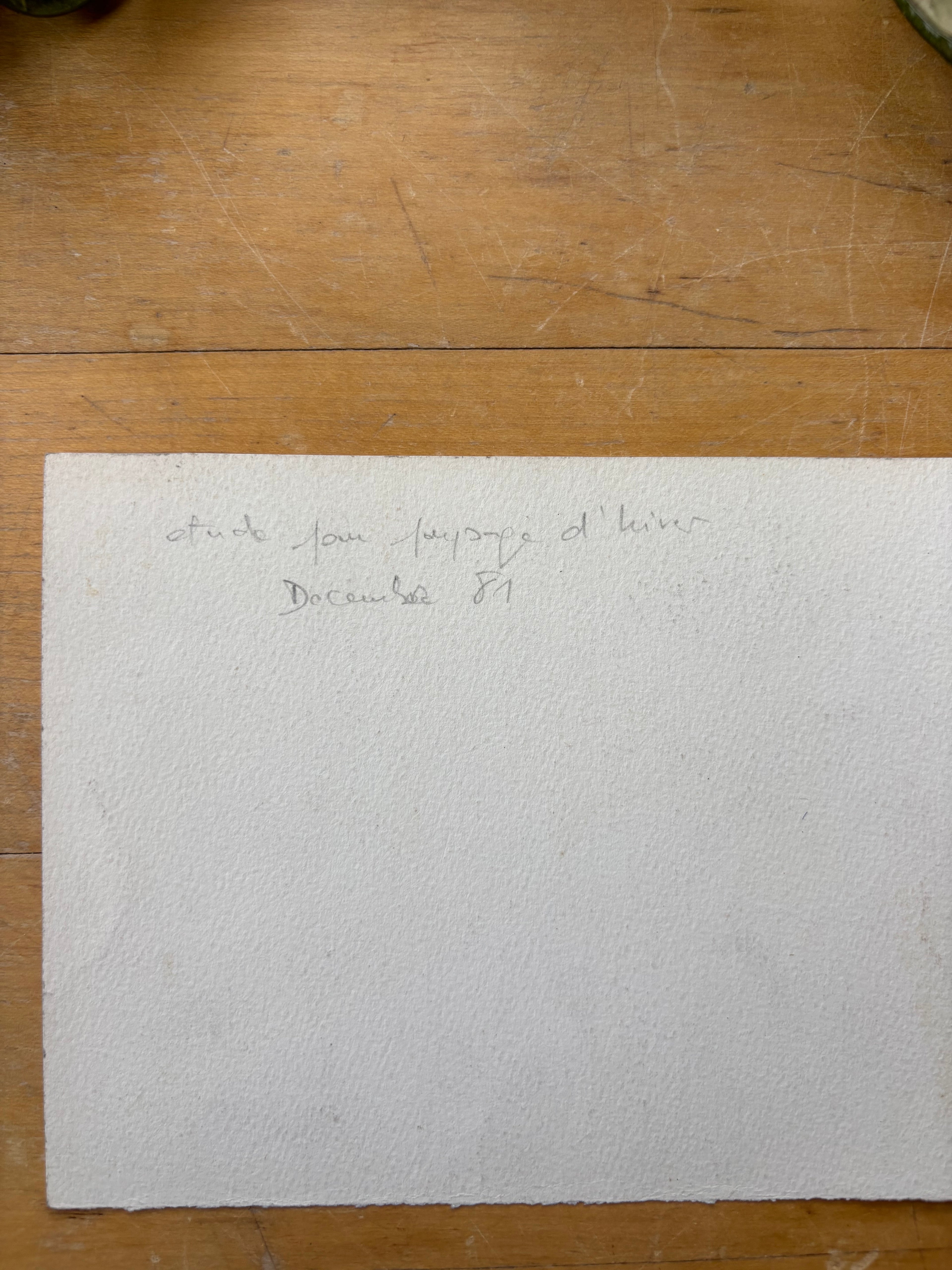Winter '81 French Pencil Sketch